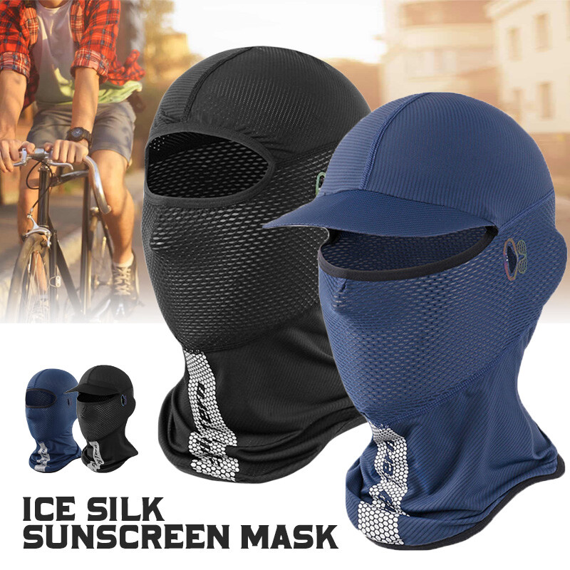 Cycling Balaclava Ice Silk Sunscreen Bicycle Motorcycle Caps Face Cover Summer