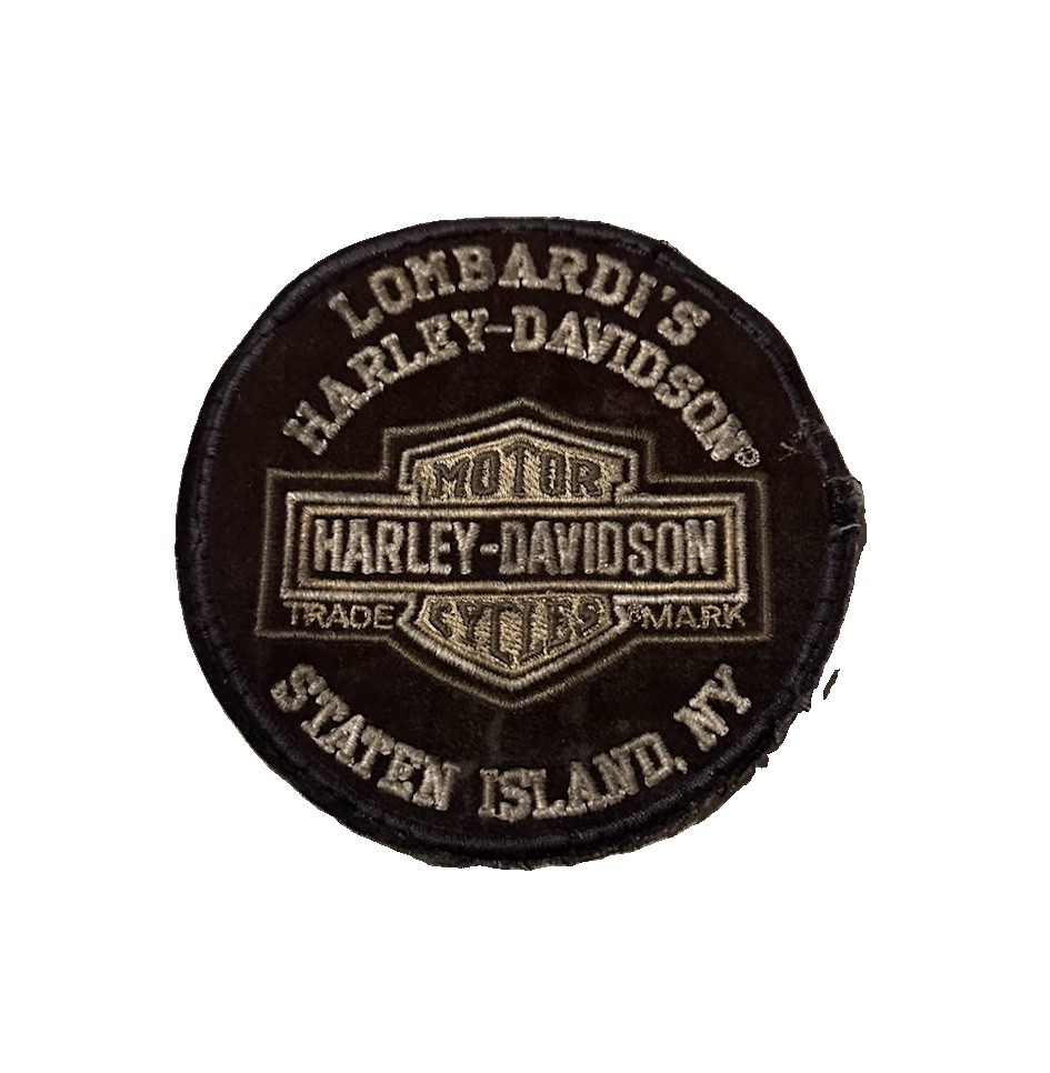 Vintage 80s Harley Davidson Staten Island New York Patch Lobardis Extremely Rare