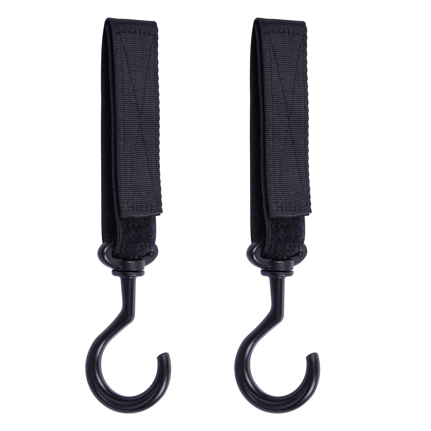Wisdompro Car Seat Headrest Hook, 2 Pack Multi-Purpose Hanger for Black