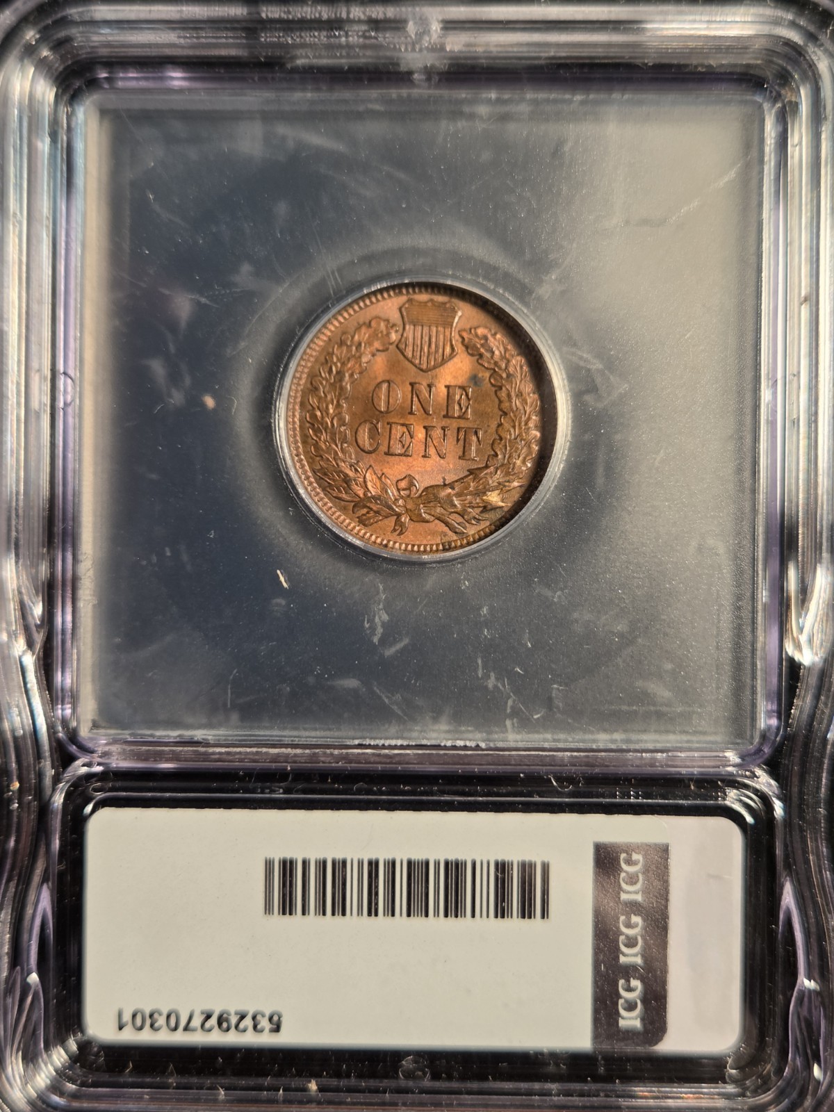 1898 1c Indian Cent ICG MS65RB