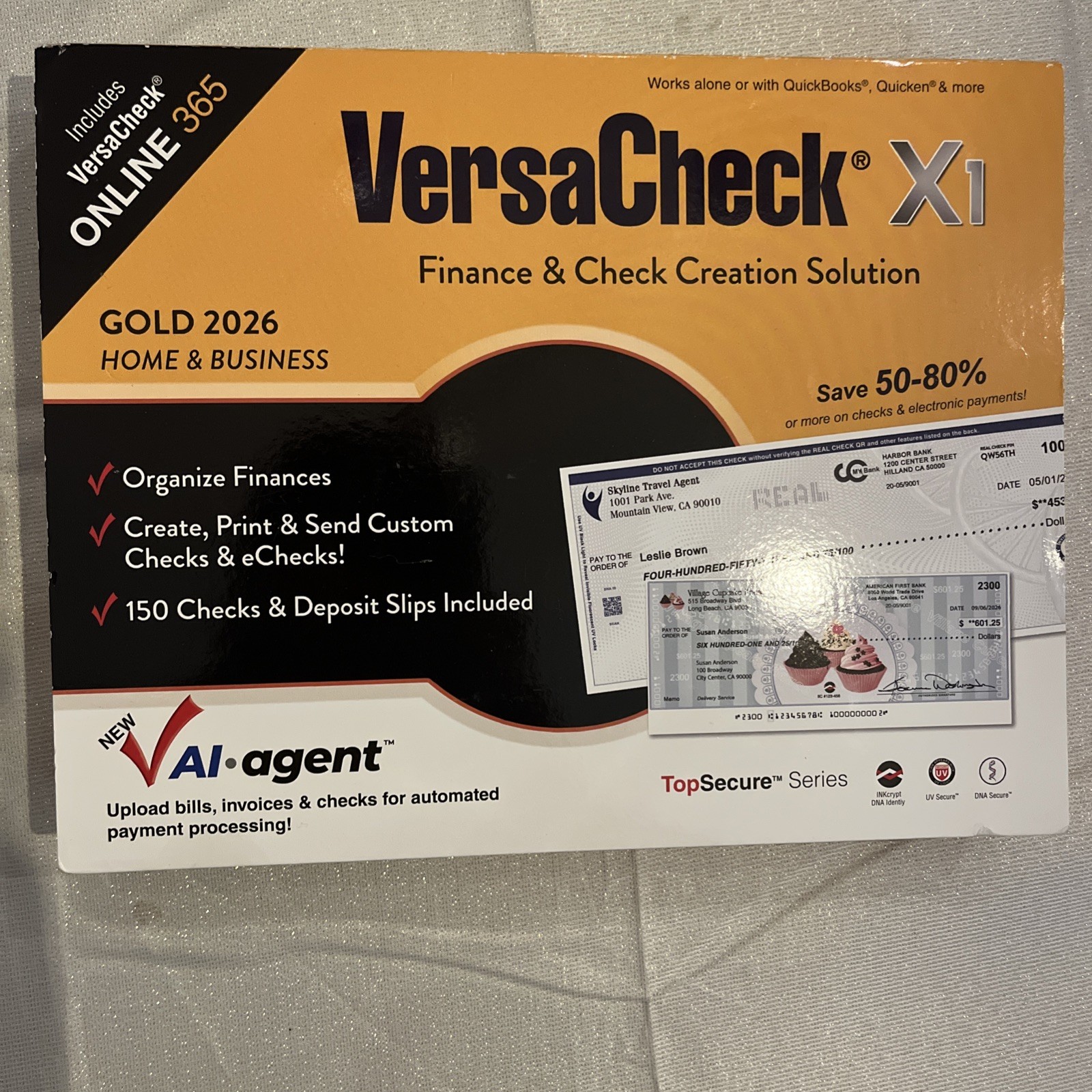 VersaCheck X1 Gold 2026 Home & Business Finance & Check Creation Solution NEW