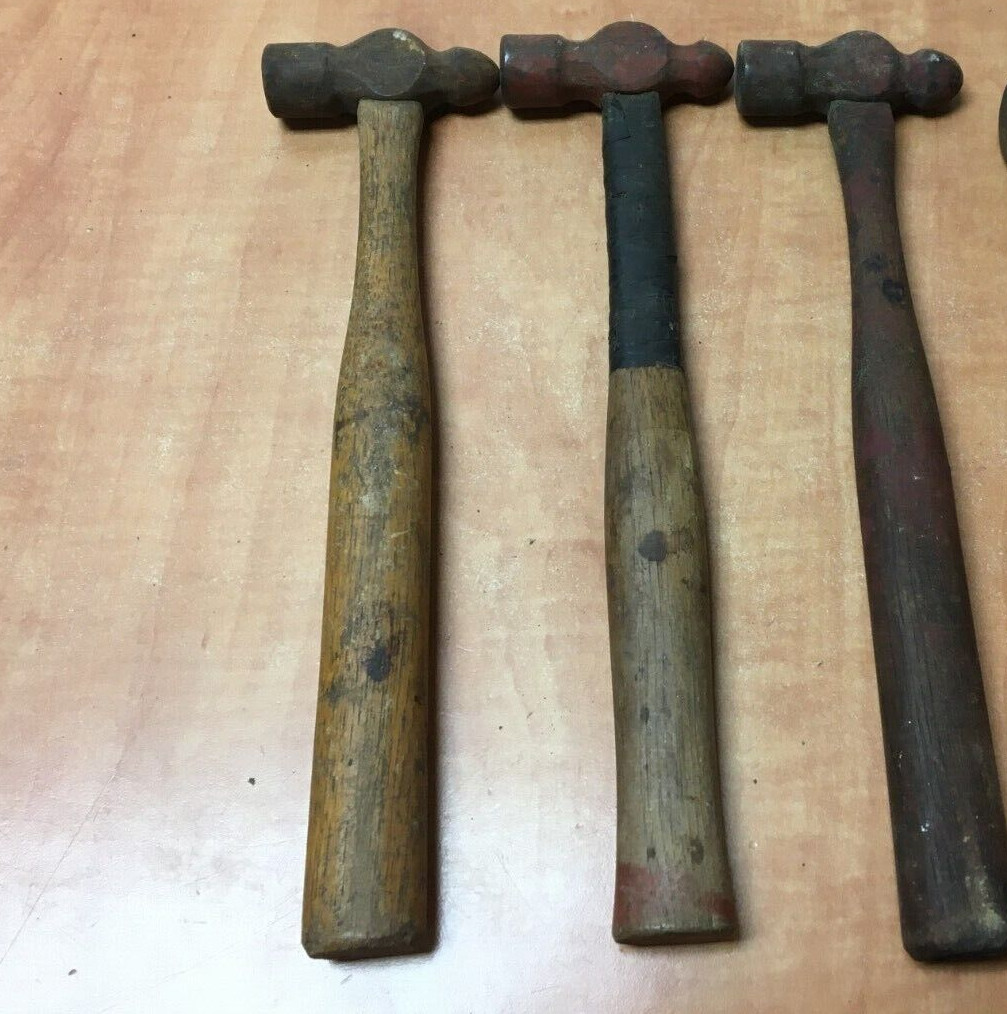 Vintage Ballpeen 8oz Hammer Unbranded Lot of 3