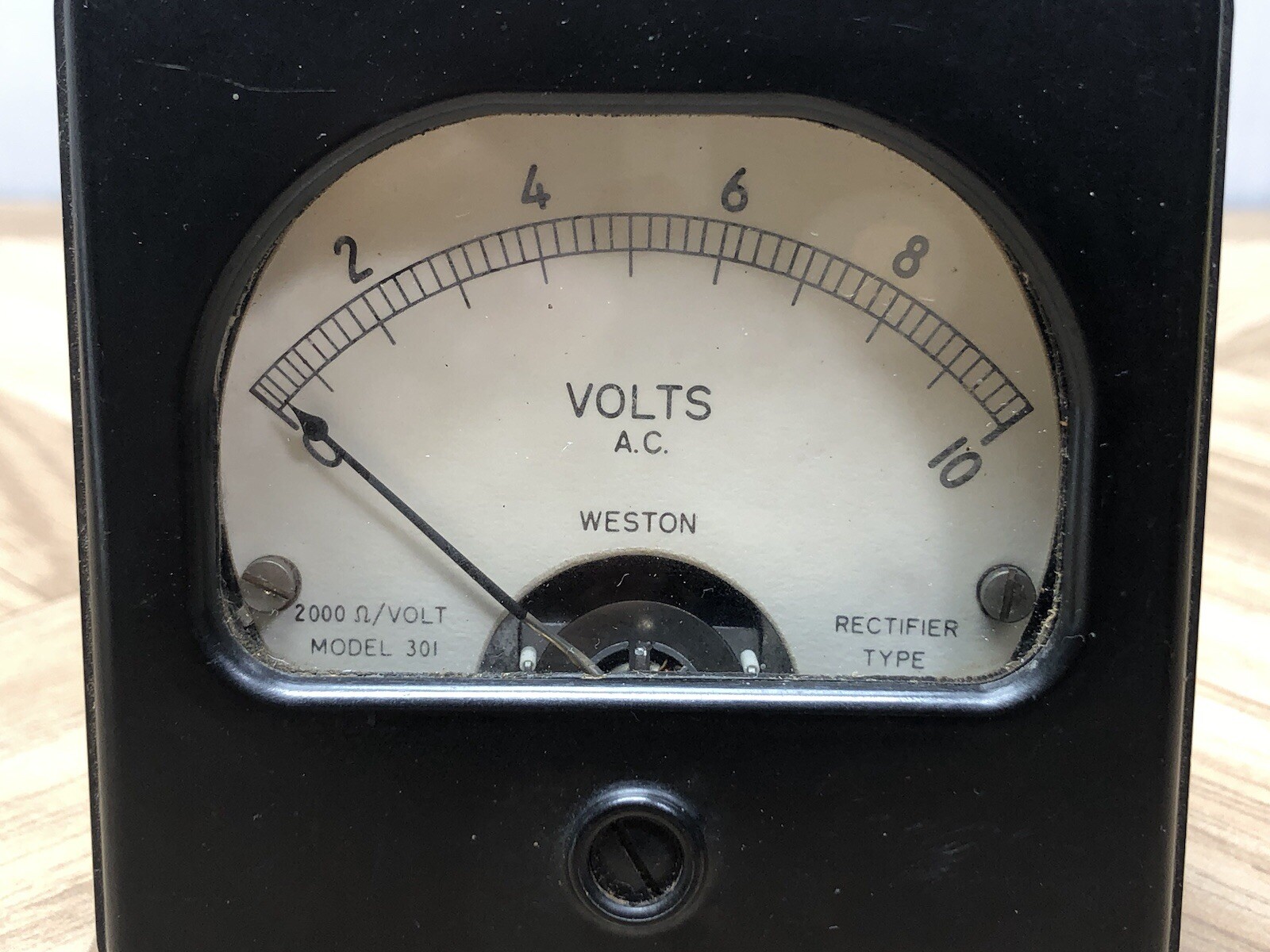 VTG Weston Model 301 AC Volts 0-10 Rectifier Type 2000 Ohms / Volts 454