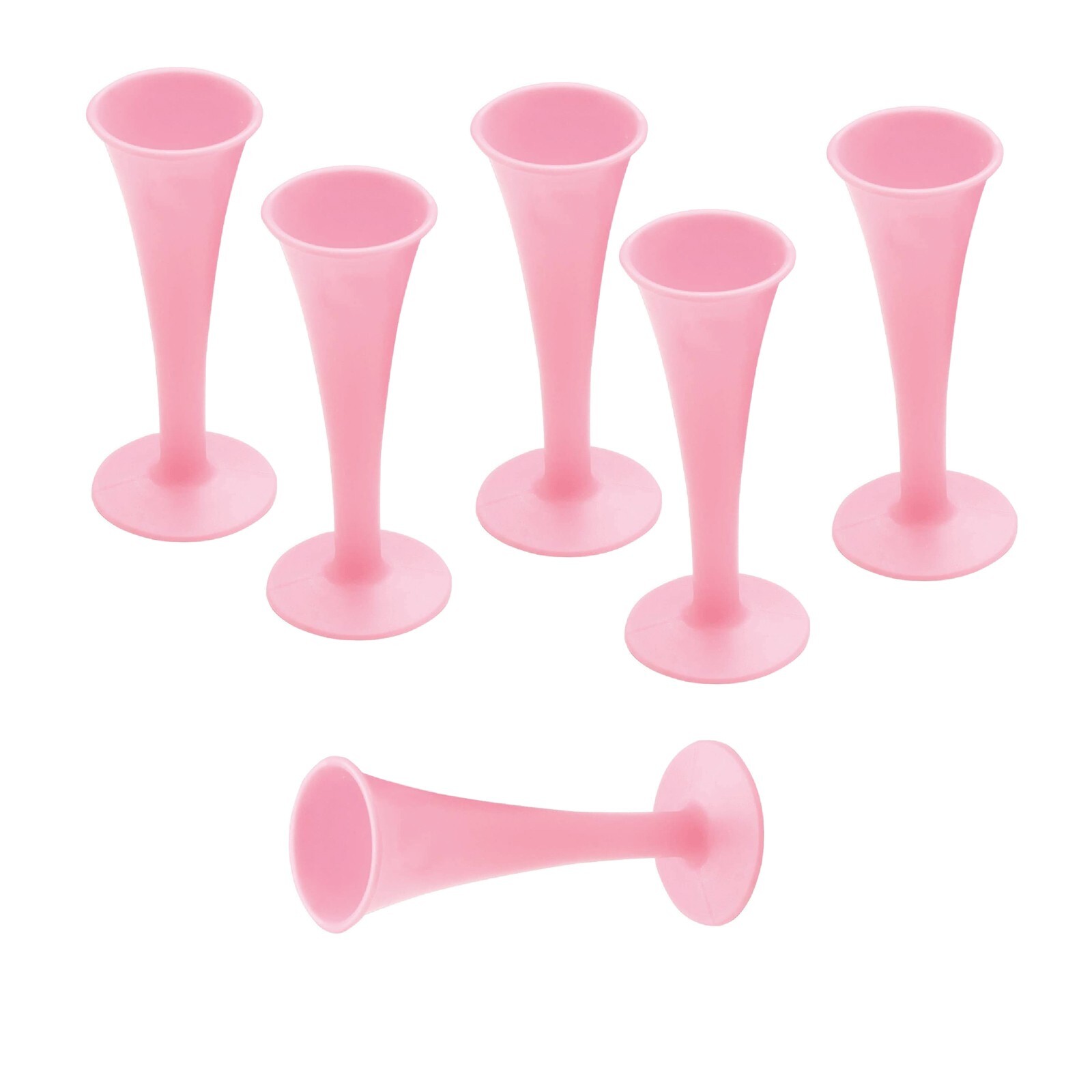 Lot Of 6 Pcs Pinard Fetal Stethoscope Pink Color Plastic Surgical Medical Inst