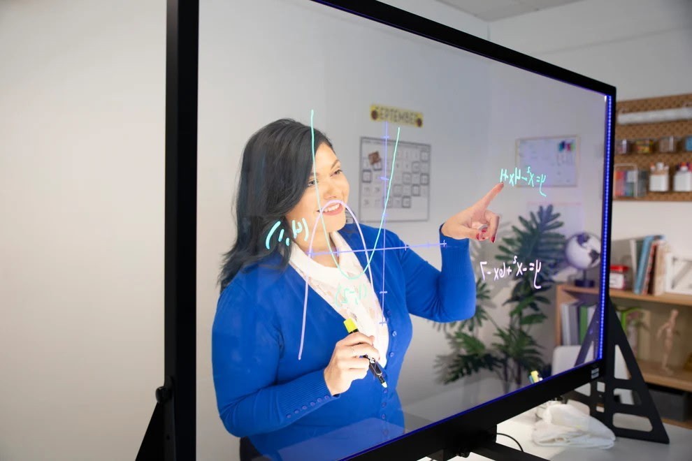 Pathway Eglass 35" Transparent All-in-One Lightboard with Built-In Camera