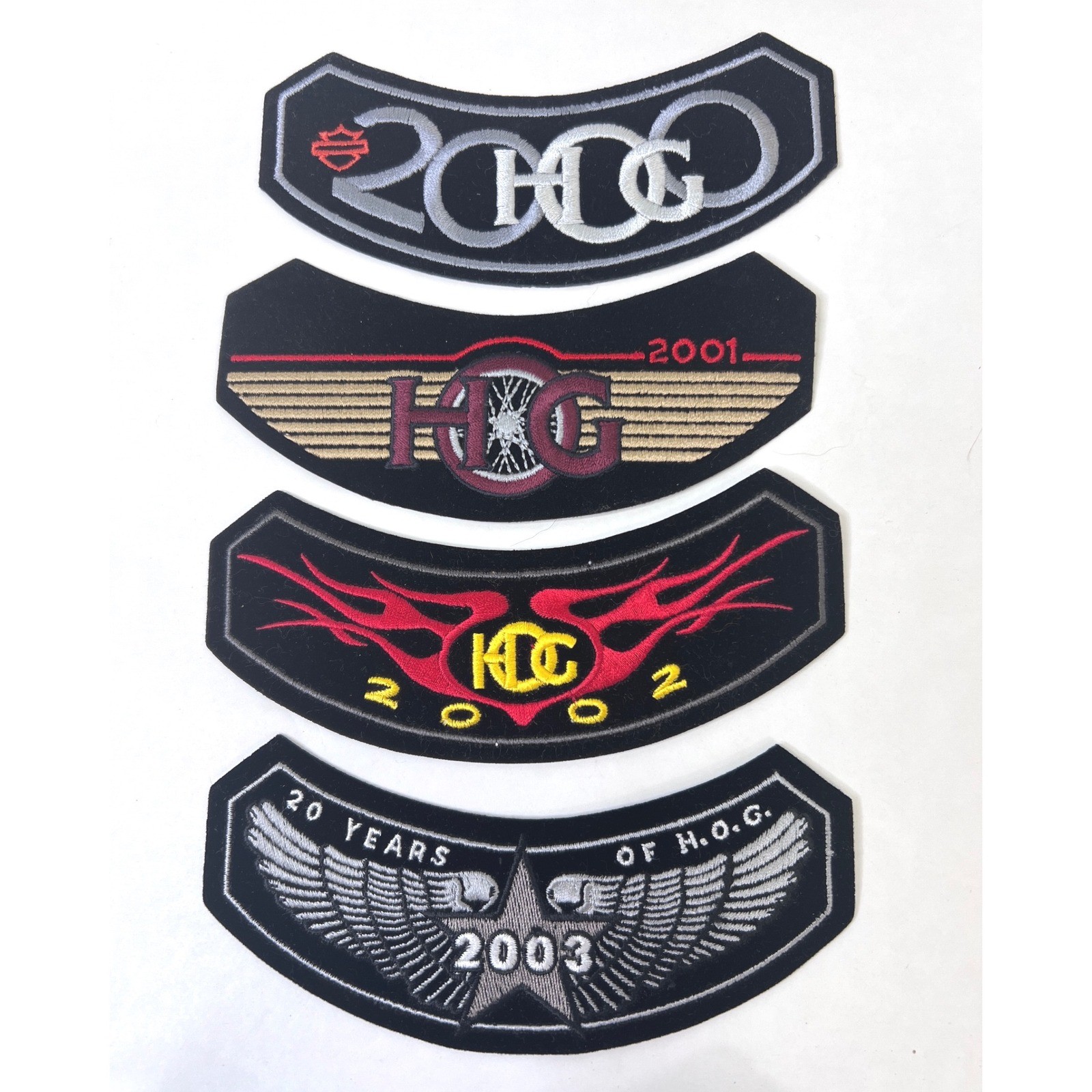 Harley Davidson HOG Annual Rocker Patch Set 2000-2019 Complete 20 Patches