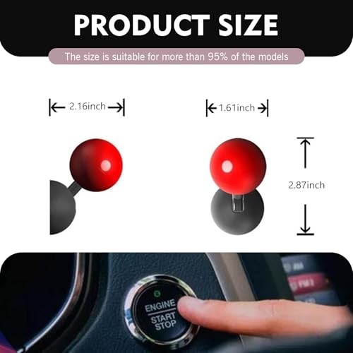 Push Start Button Cover, Cool Joystick Pull Down Engine Start Stop Cover, Self