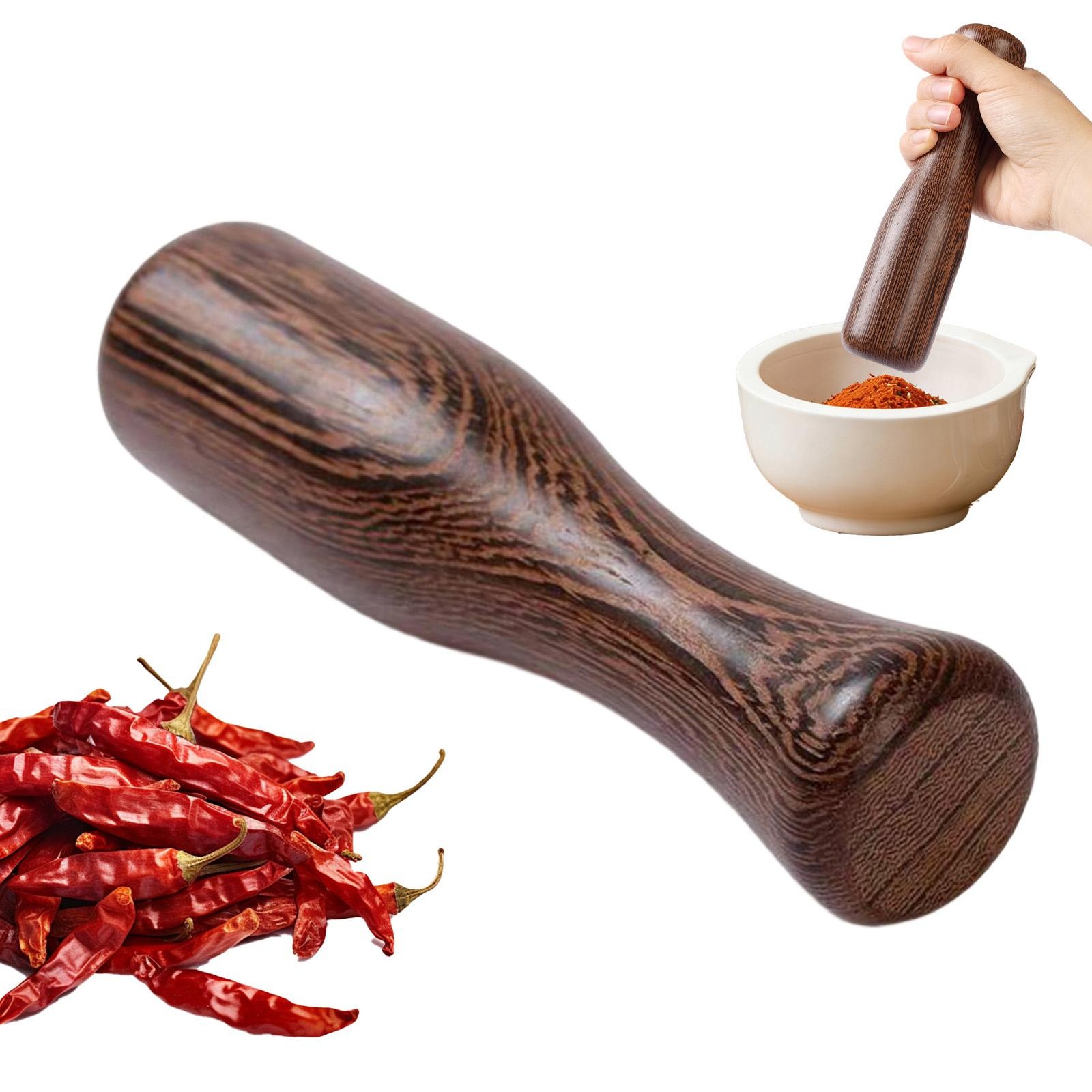 Sauerkraut Pounder Manual Ergonomic Crusher Pickling Fermentation