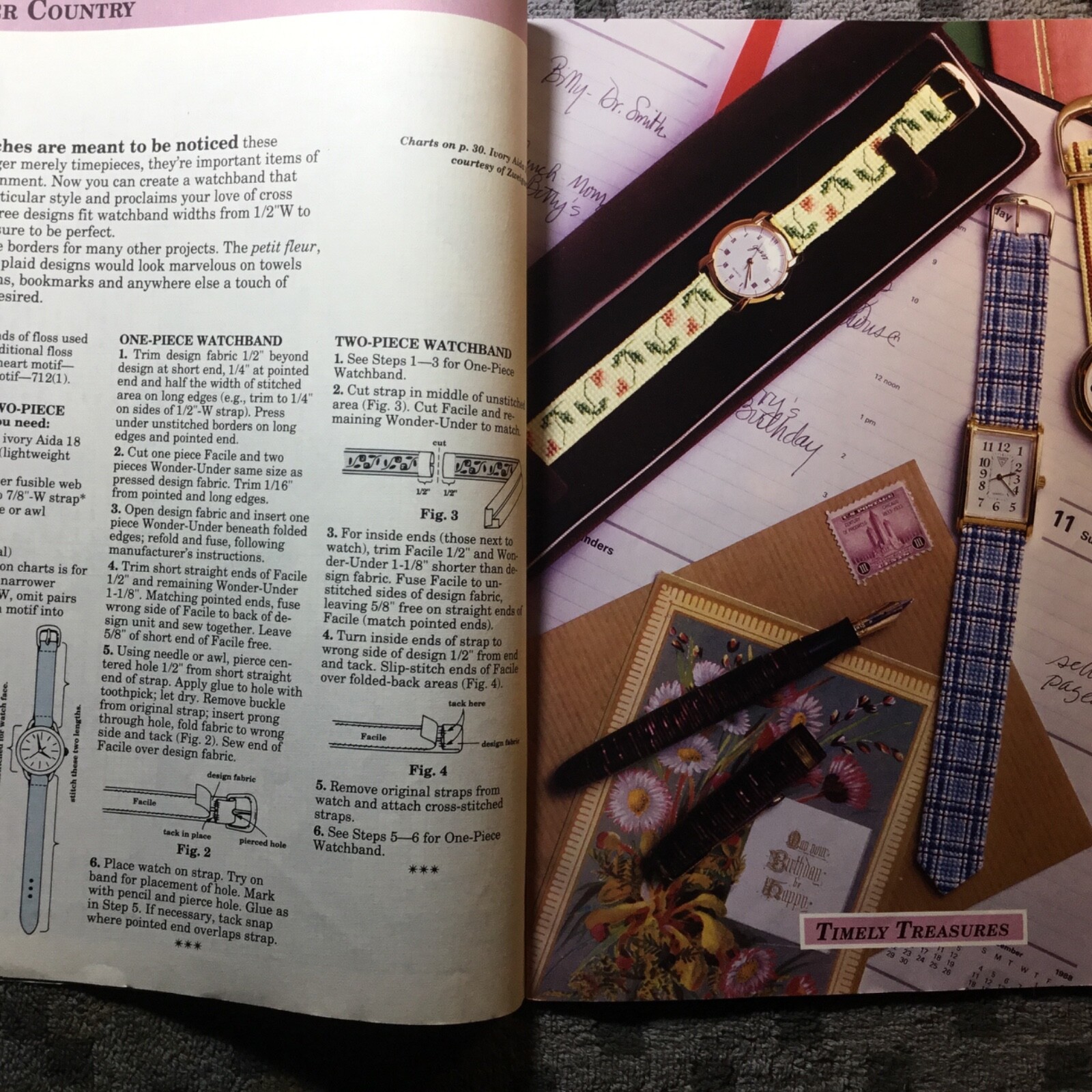 CROSS QUICK Magazine Easy Projects FOR CROSS STITCH DEC/JAN 1989