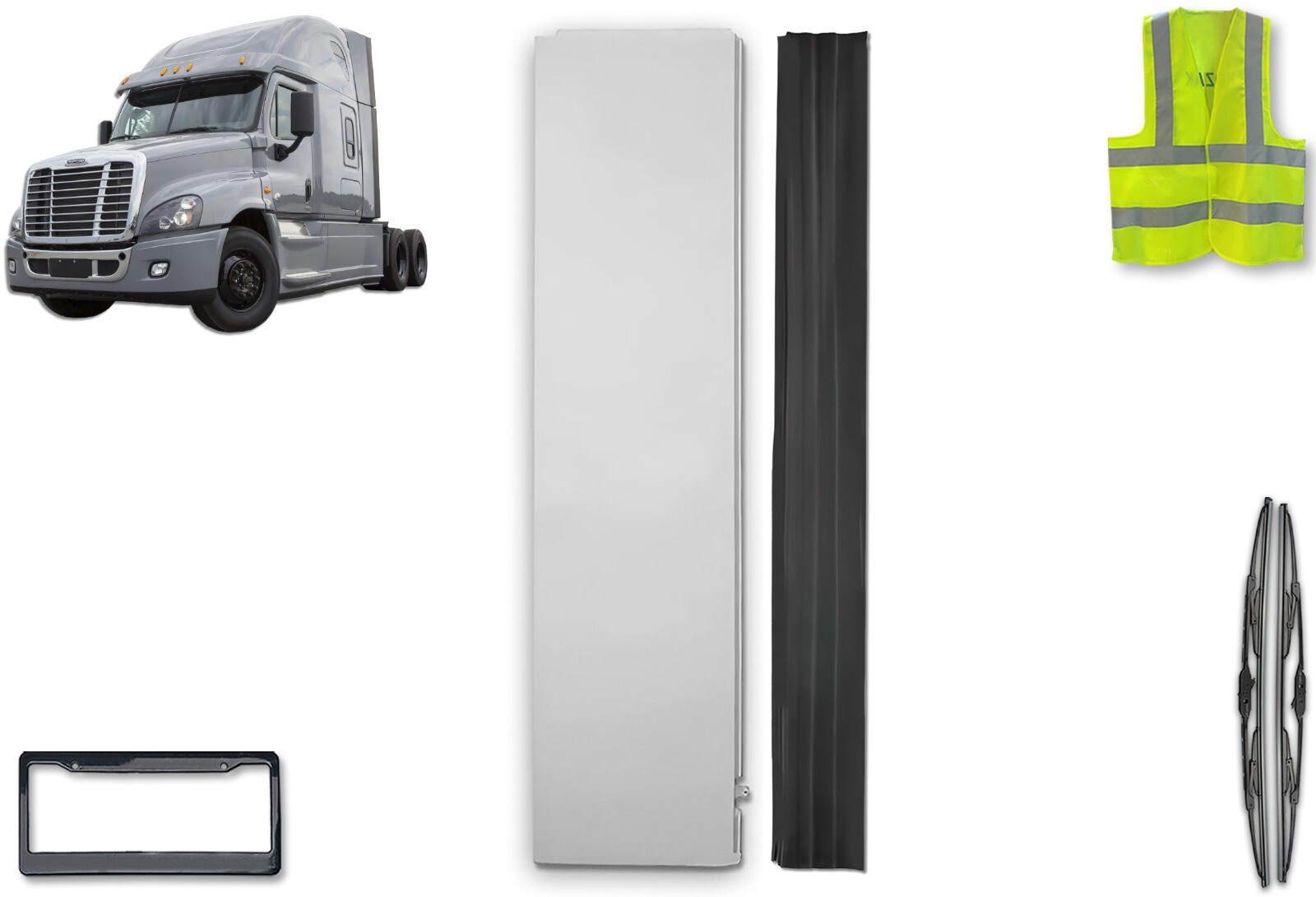 Cabin Lower Fairing with Extension Left Side, Freightliner Cascadia 2008-2016