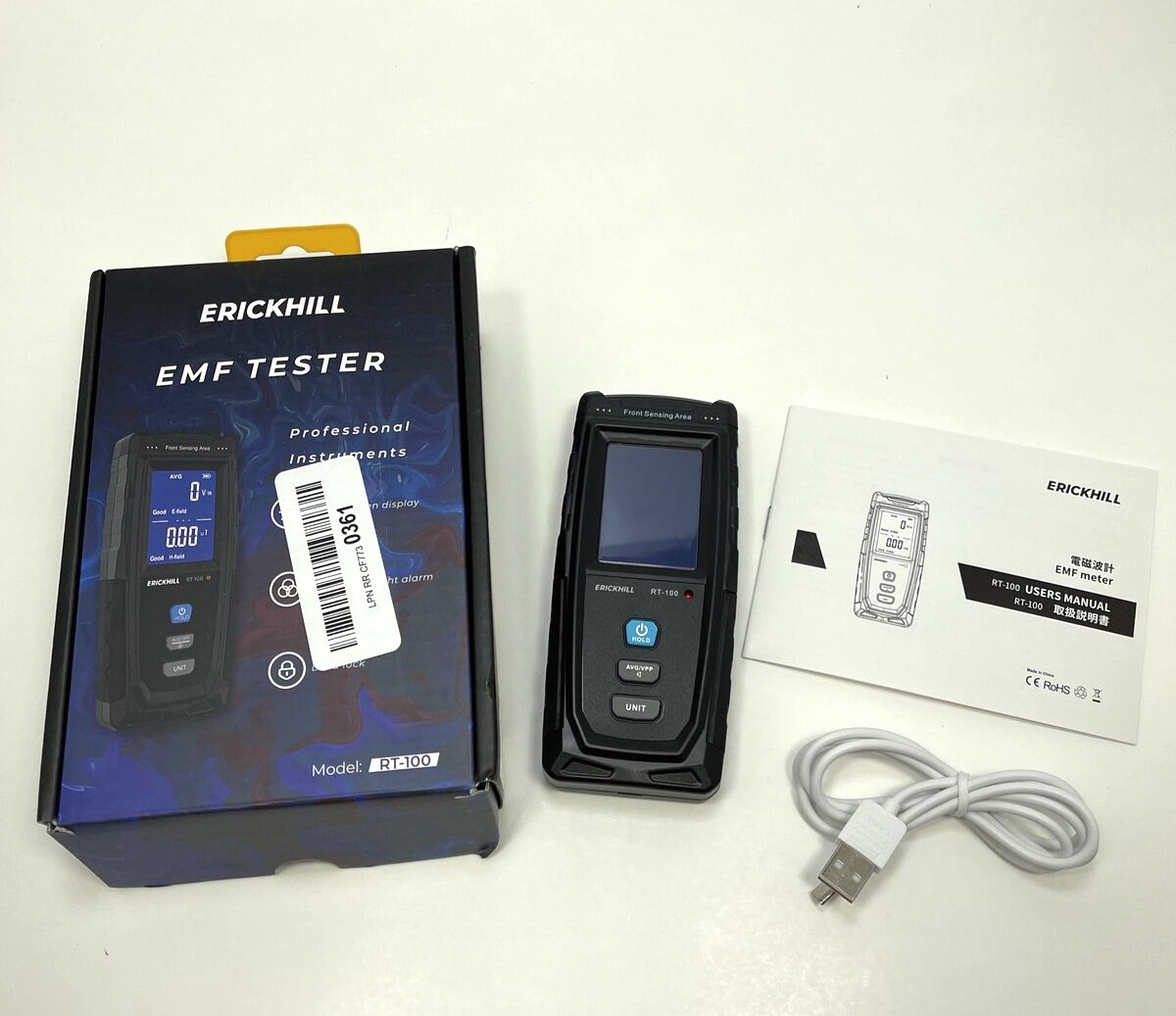 Handheld EMF Meter Electromagnetic Field Radiation Tester for Home Inspections