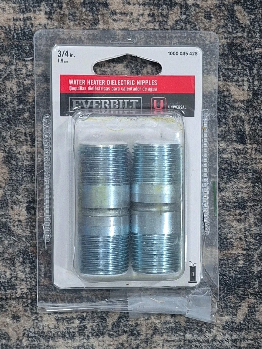 EVERBILT 3/4" Universal Water Heater Dielectric Heat Trap Nipples 1000 045 428