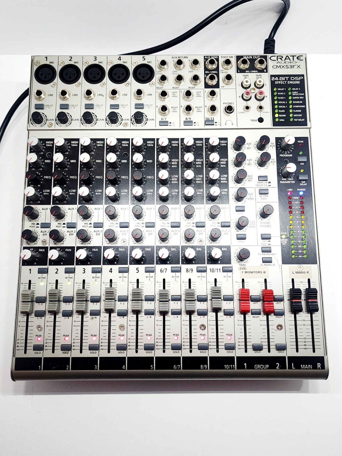 Crate Audio Cmx53fx Audio Mixing Interface Console 24 Bit Dsp Effect Engine