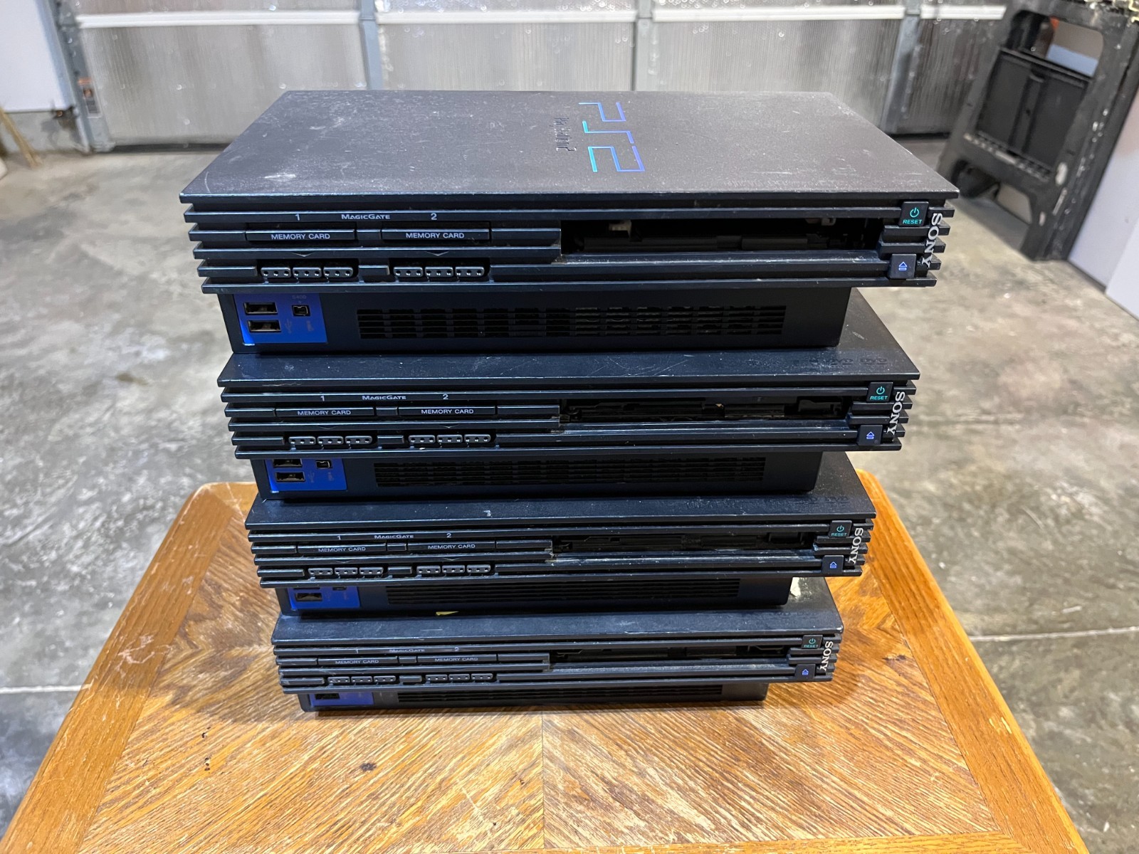 LOT of 4 PS2 Console PlayStation 2 Video Game Systems For PARTS or Repair ONLY