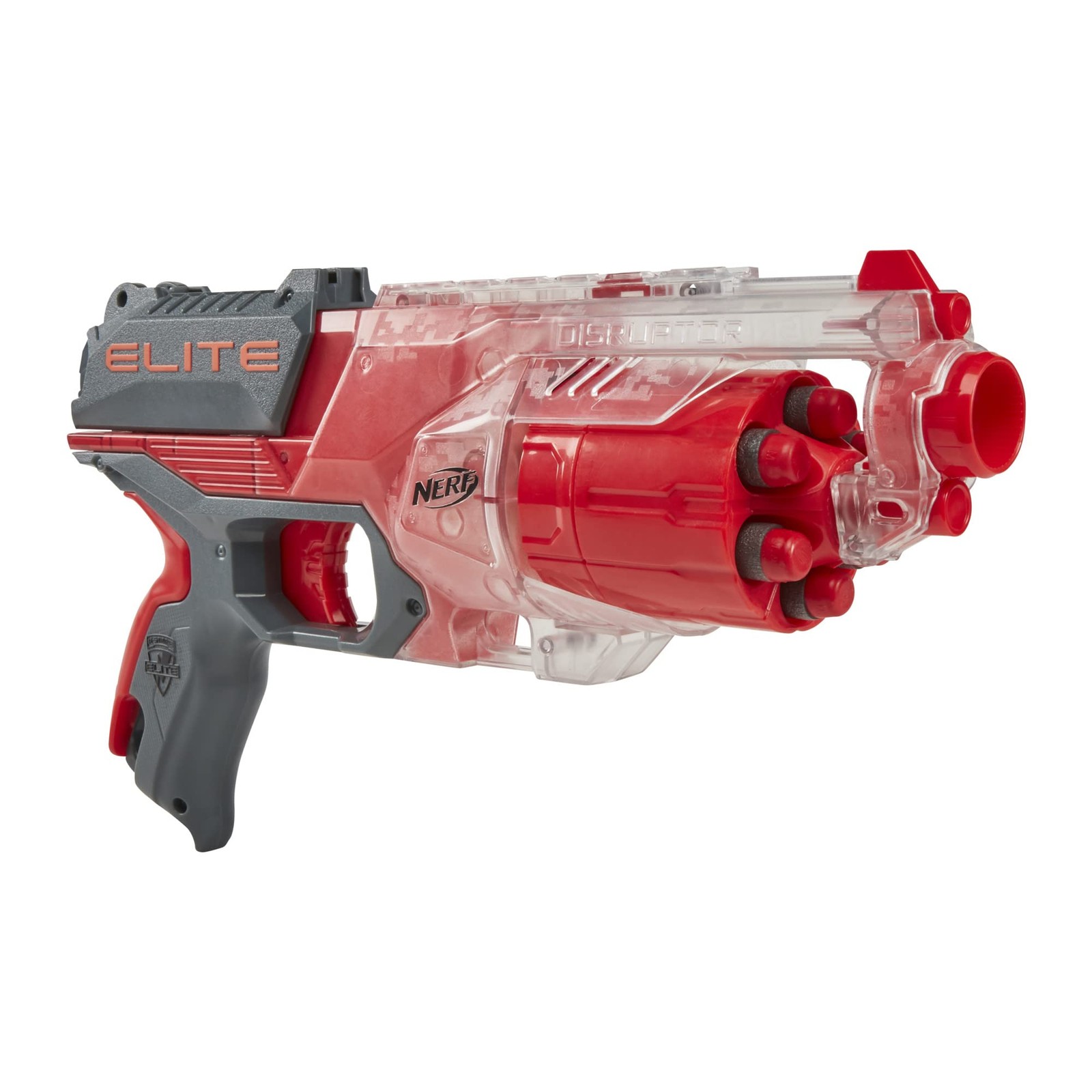 Nerf Elite - Drum Slam Fire Translucent Red Retailer Exclusive