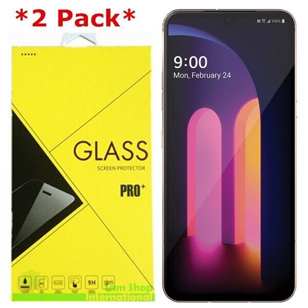 2-Pack Premium Real Tempered Glass Screen Protector Film For LG V60 ThinQ