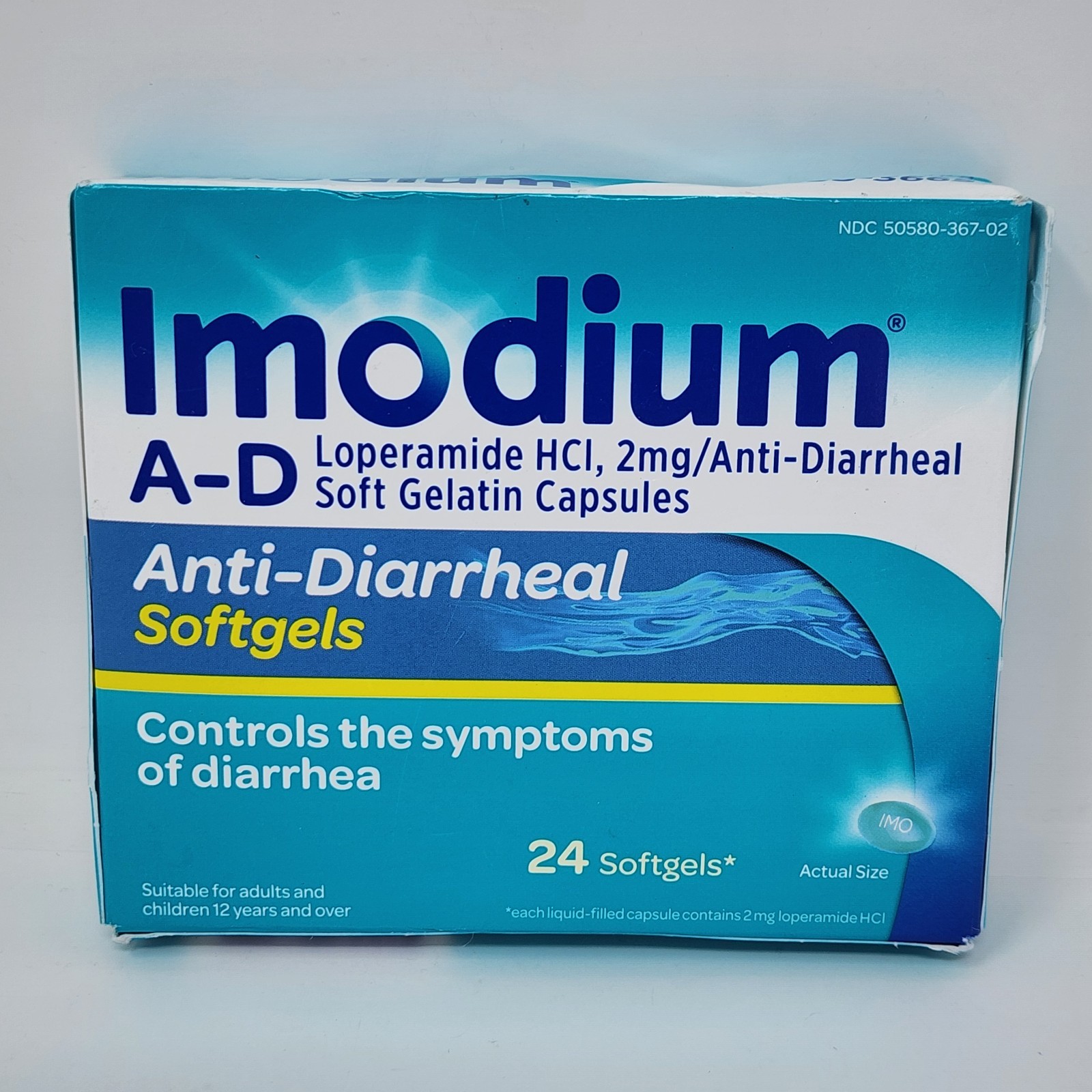 IMODIUM A-D Anti-Diarrheal Softgels, 24 Softgels, Exp 07/2028