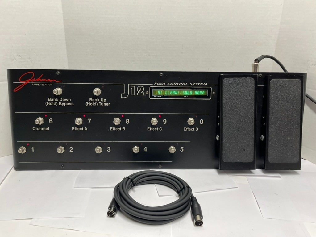 JOHNSON MILLENNIUM MILLENIUM J12 MIDI MULTI EFFECT FOOT AMP CONTROLER JM 150 250