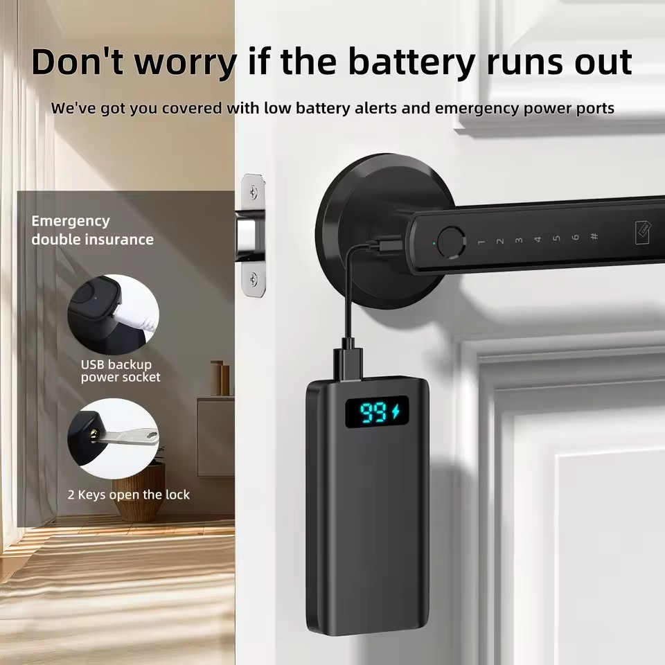 Viladepot Smar Fingerprint Door Lock App Control Passcode Unlock Electronic