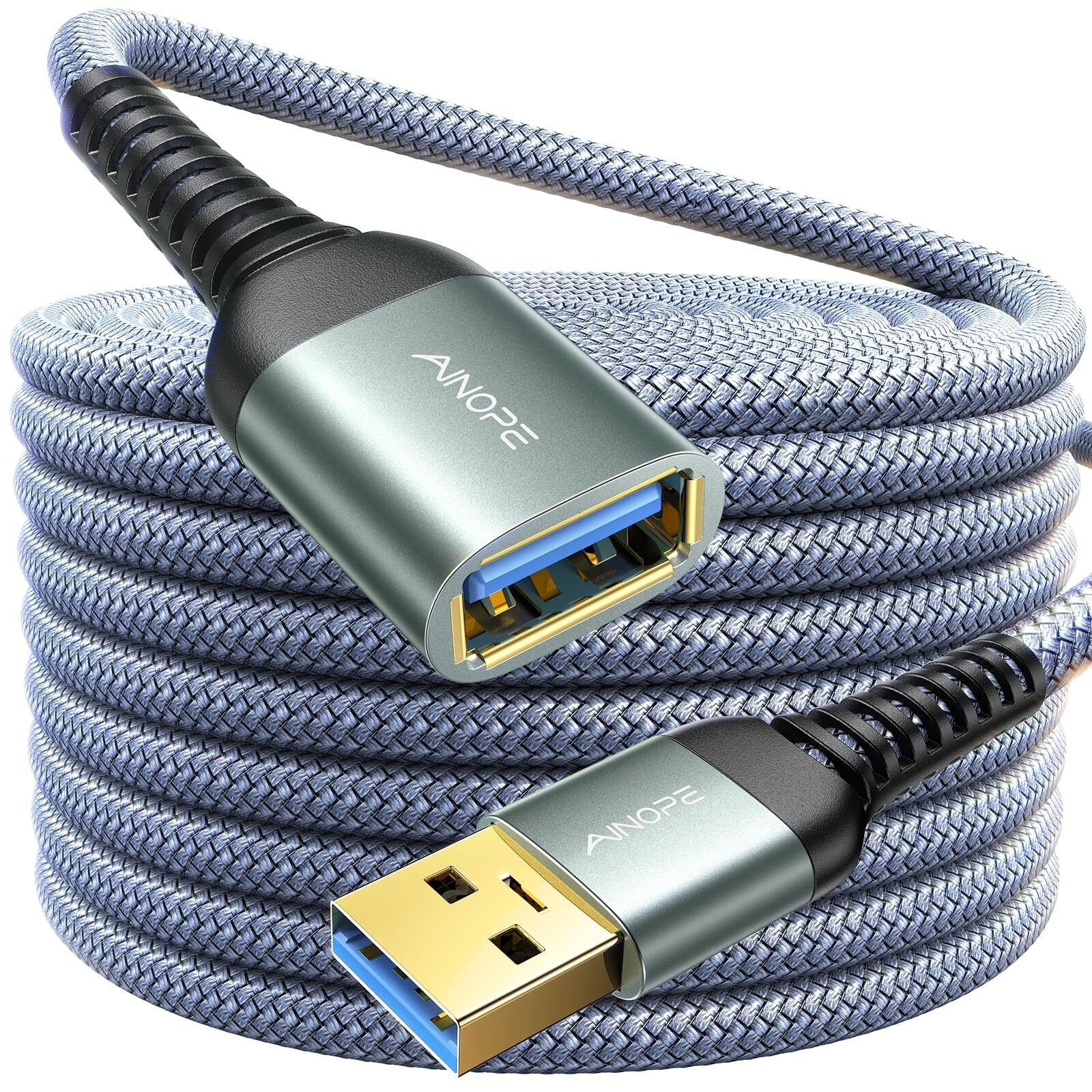 AINOPE USB Extension Cable,Usb Extender,Usb 3.0 Extension Cable, Male to Female