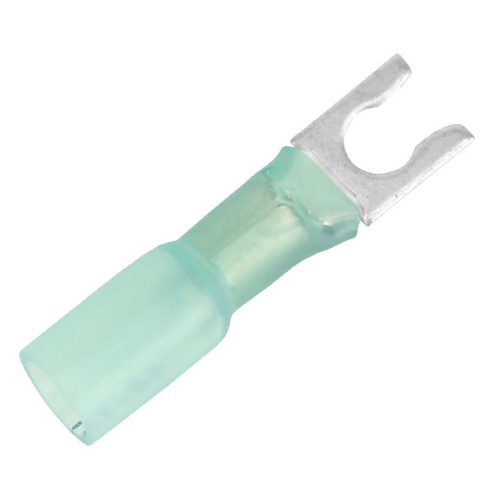 Pacer 16-14 AWG Heat Shrink Spade Terminal - #10 Stud Size - 100 Pack TE14-10...