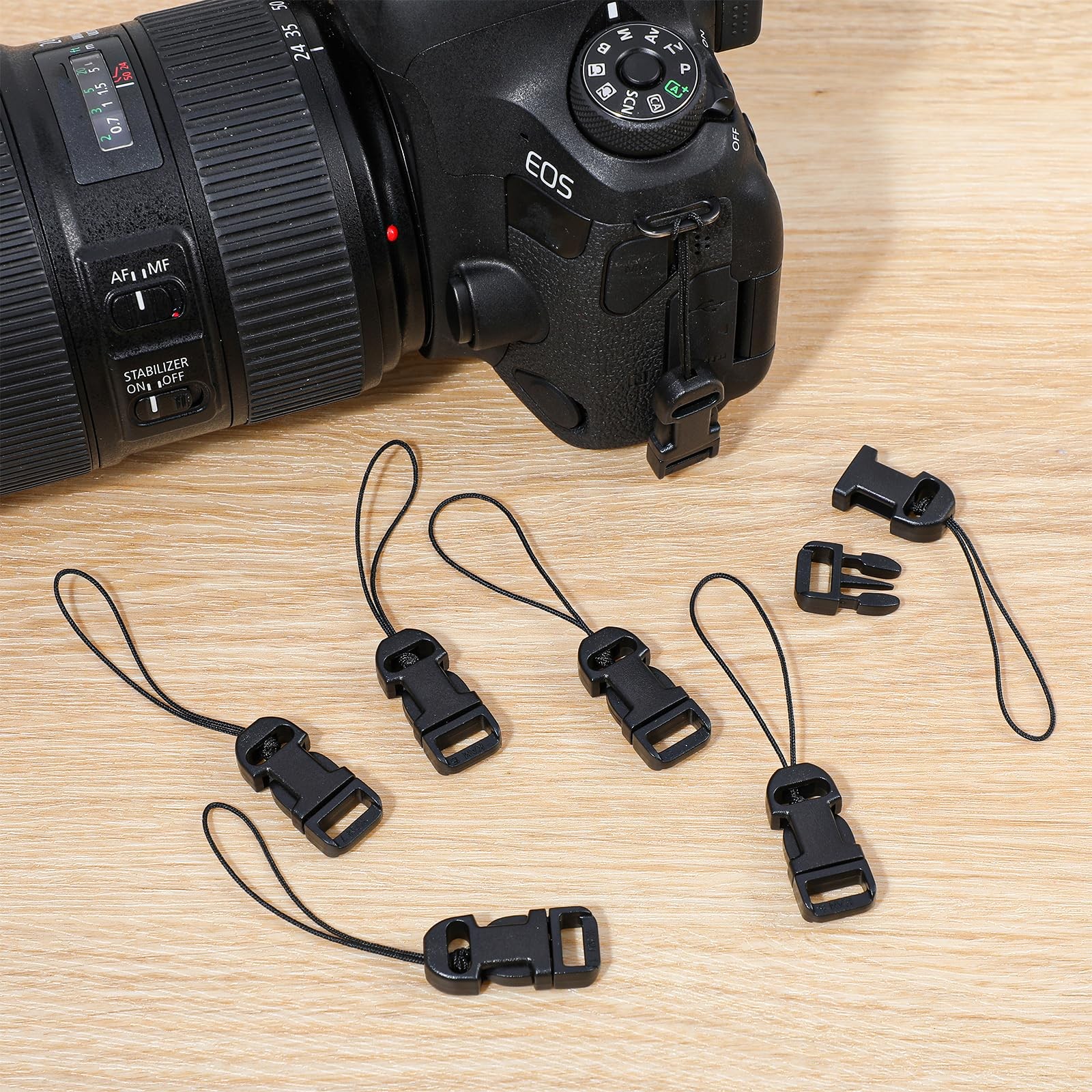 Matwsec 8PCS Quick Release Camera 8 Pcs Strap Release, Black