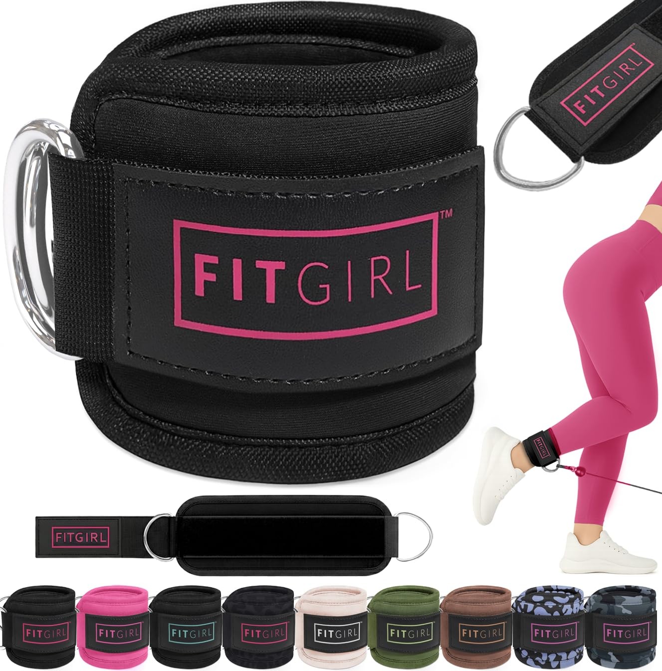 Ankle Strap for Cable Machines & Resistance Bands  Glute & Leg Workouts