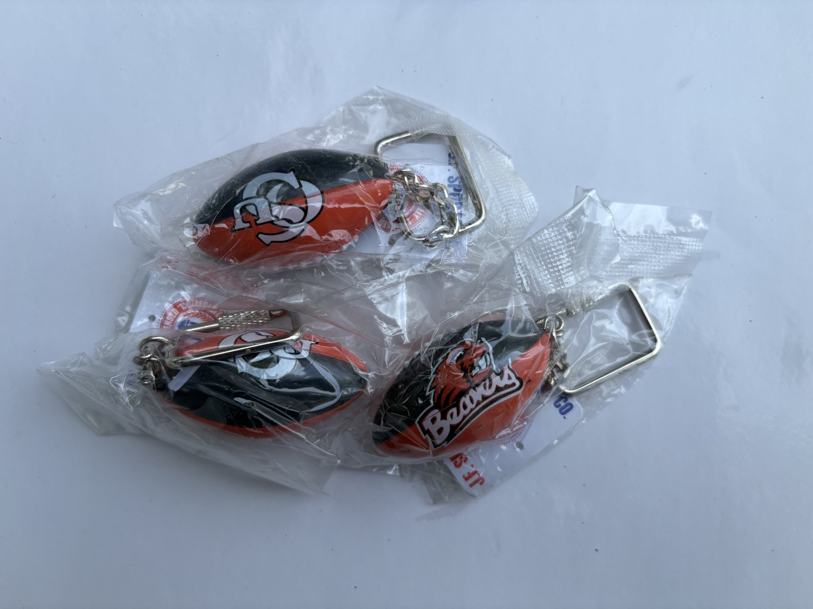 J.F. Sports Three Oregon State Beavers Football Keychain