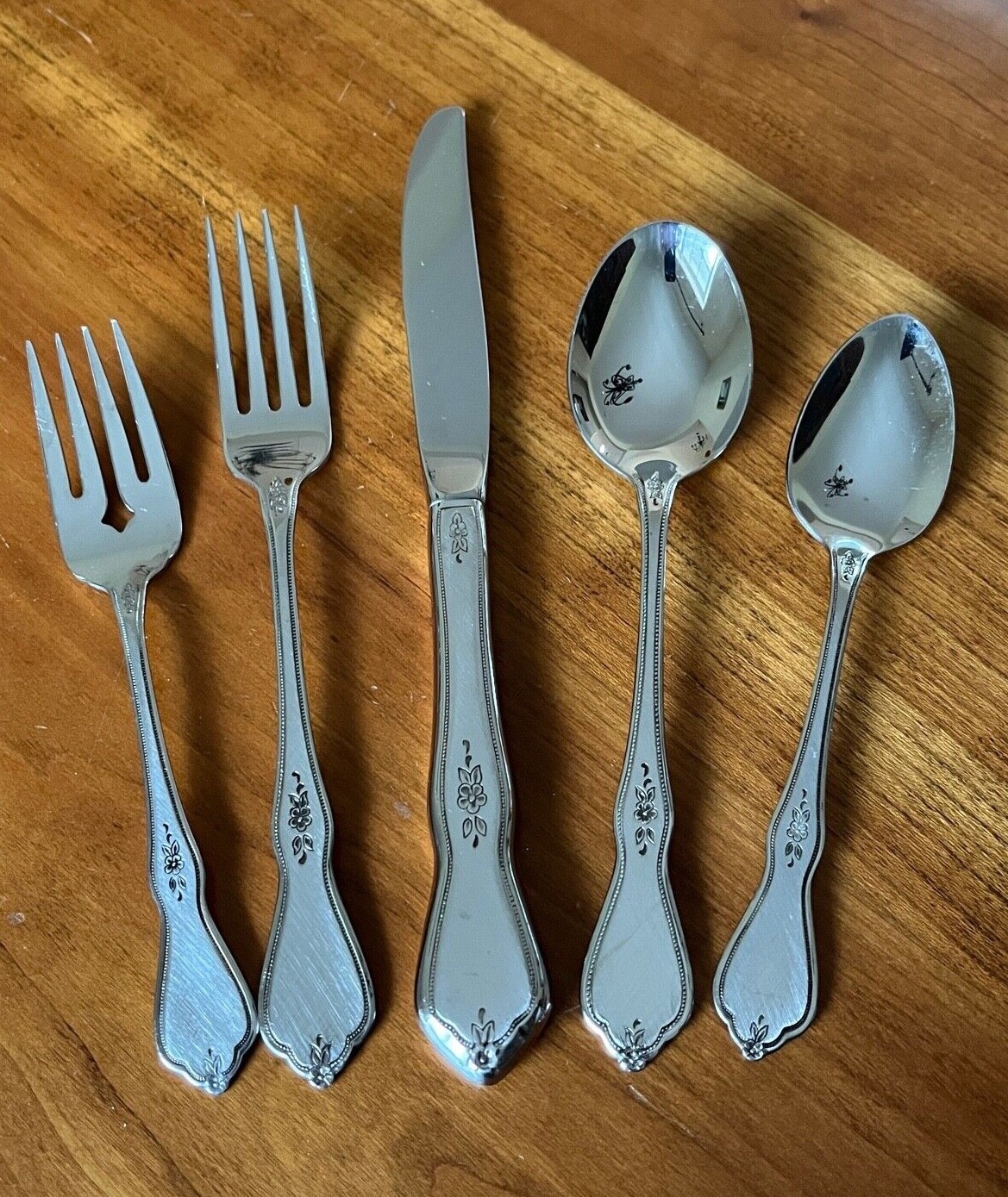 Oneida MORNING BLOSSOM Burnished Stainless Flatware - Choice