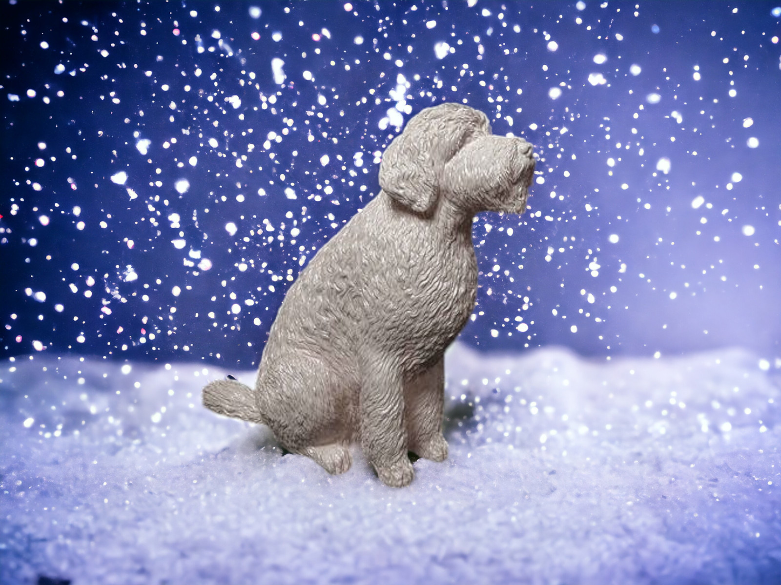 Golden Doodle Dog Scale Model Miniature Railroad Model G Scale O Scale 1 35