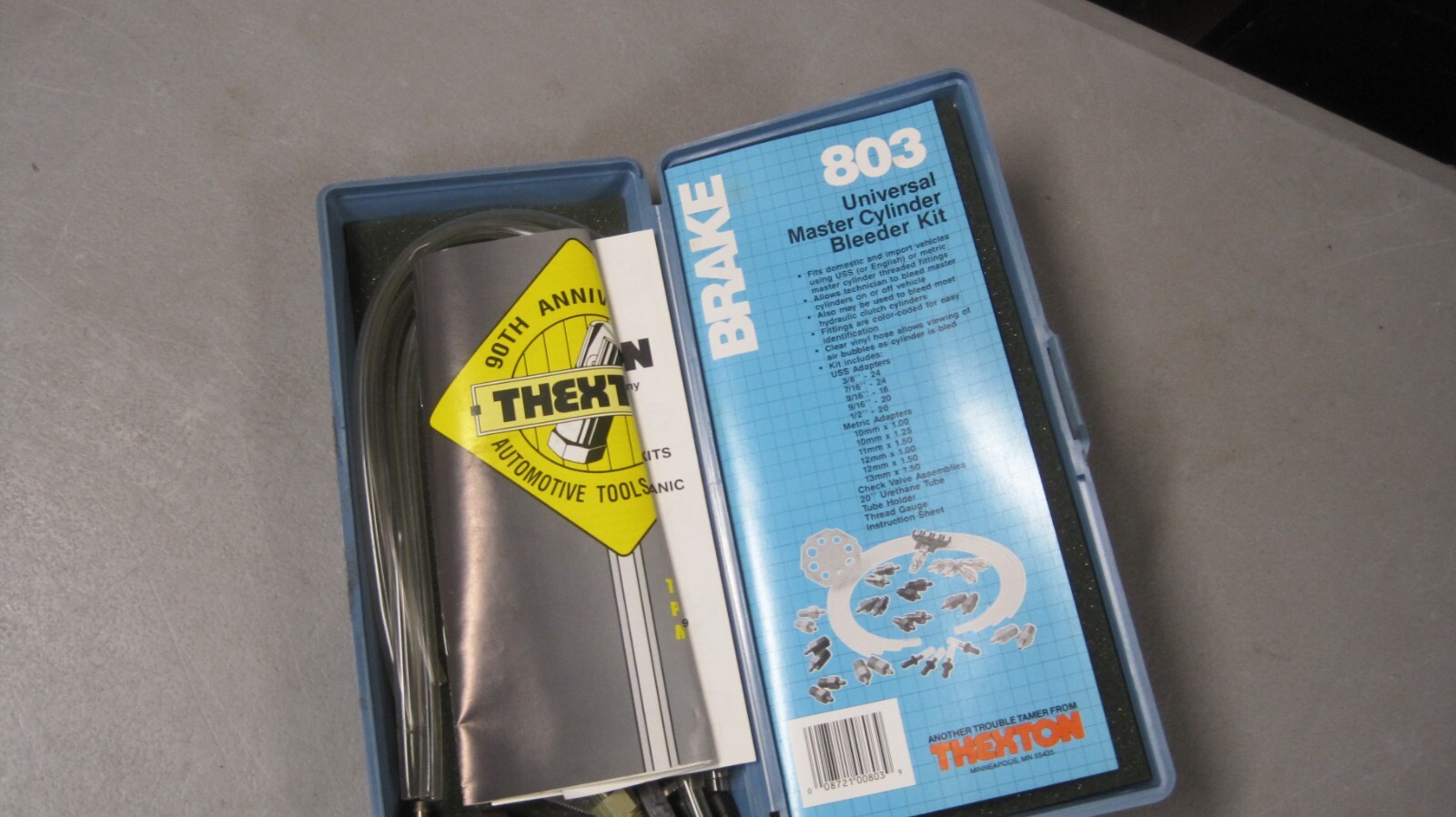 THEXTON TOOLS MASTER CYLINDER BRAKE BLEEDER KIT # 803