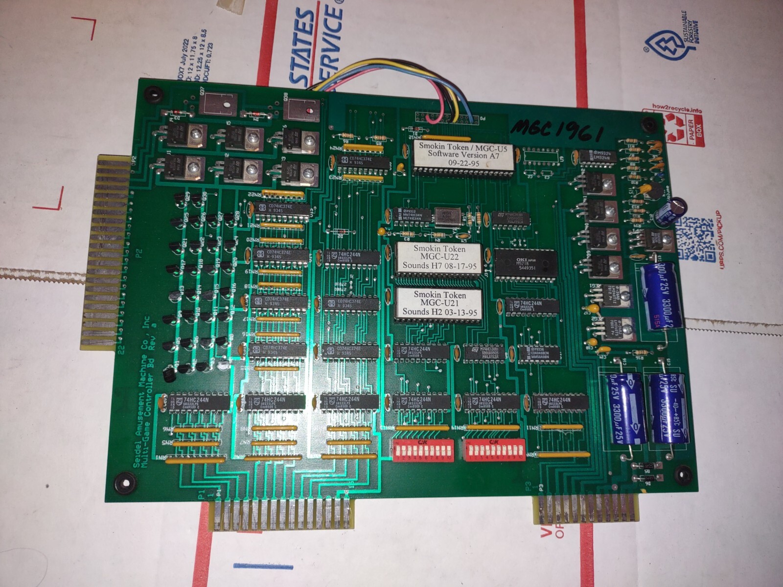 smokin token arcade redemption main pcb working #410