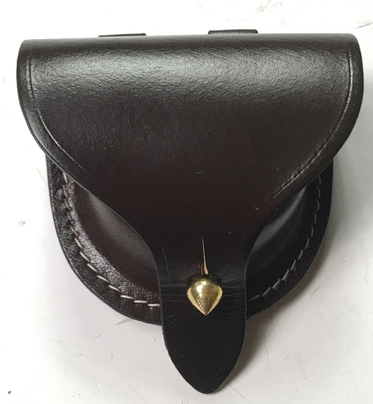 CIVIL WAR RIFLE US UNION MUSKET REGULATION CAP BELT POUCH-BROWN LEATHER