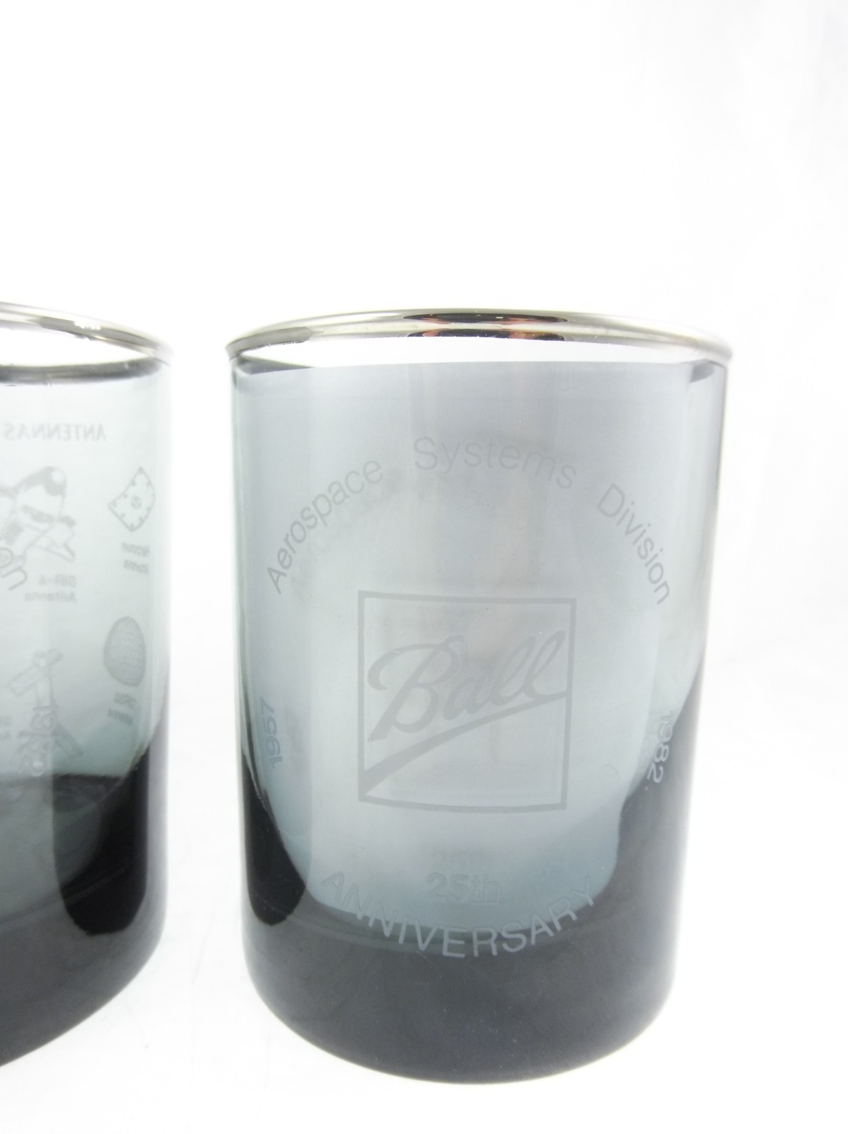2pc Set Aerospace Systems Division Celestial Navigation Antenna Drinking Glasses