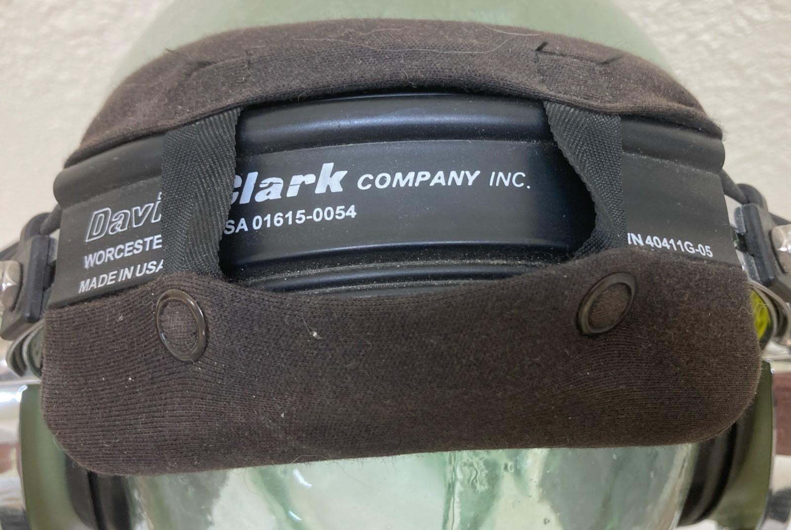 David-Clark #40411G-05 Aviator Crew Headset with Microphone Pre-owned LOW $ BIN!