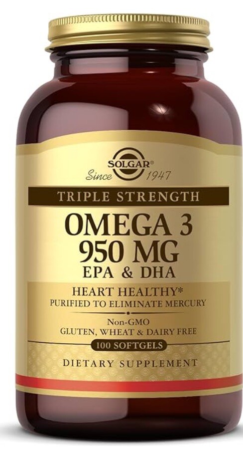 Solgar Omega-3 EPA & DHA, Triple Strength #100 Exp2028