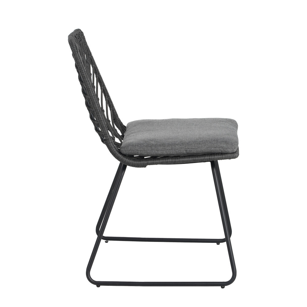 DEJA Outdoor Chair Set (2-Pack) - Polyethylene Rattan w/Water-Resistant Cushions