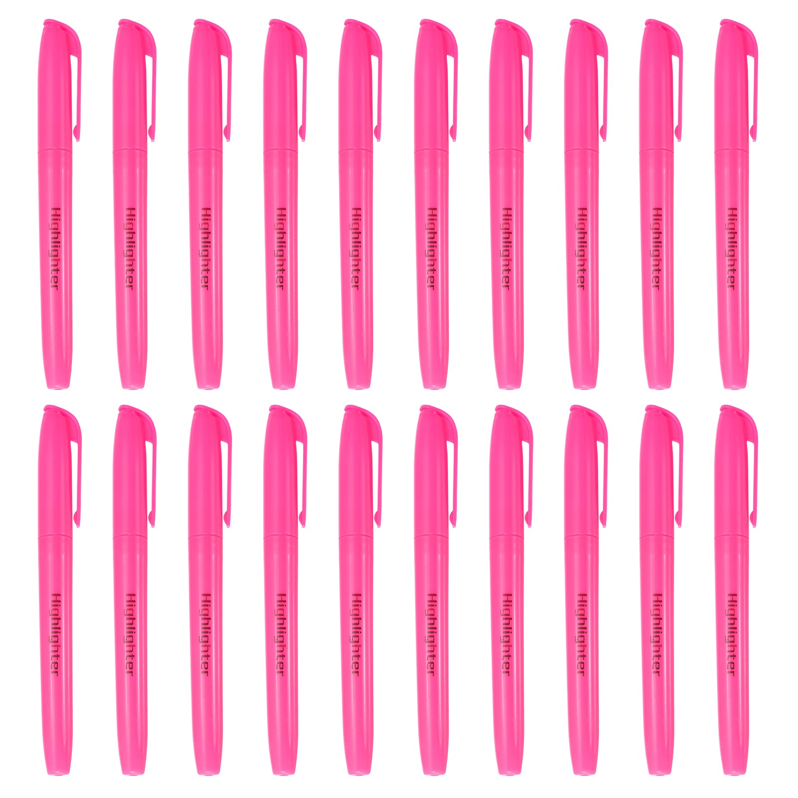 Pink Highlighter, 20 Pack Highlighters Pens for Books