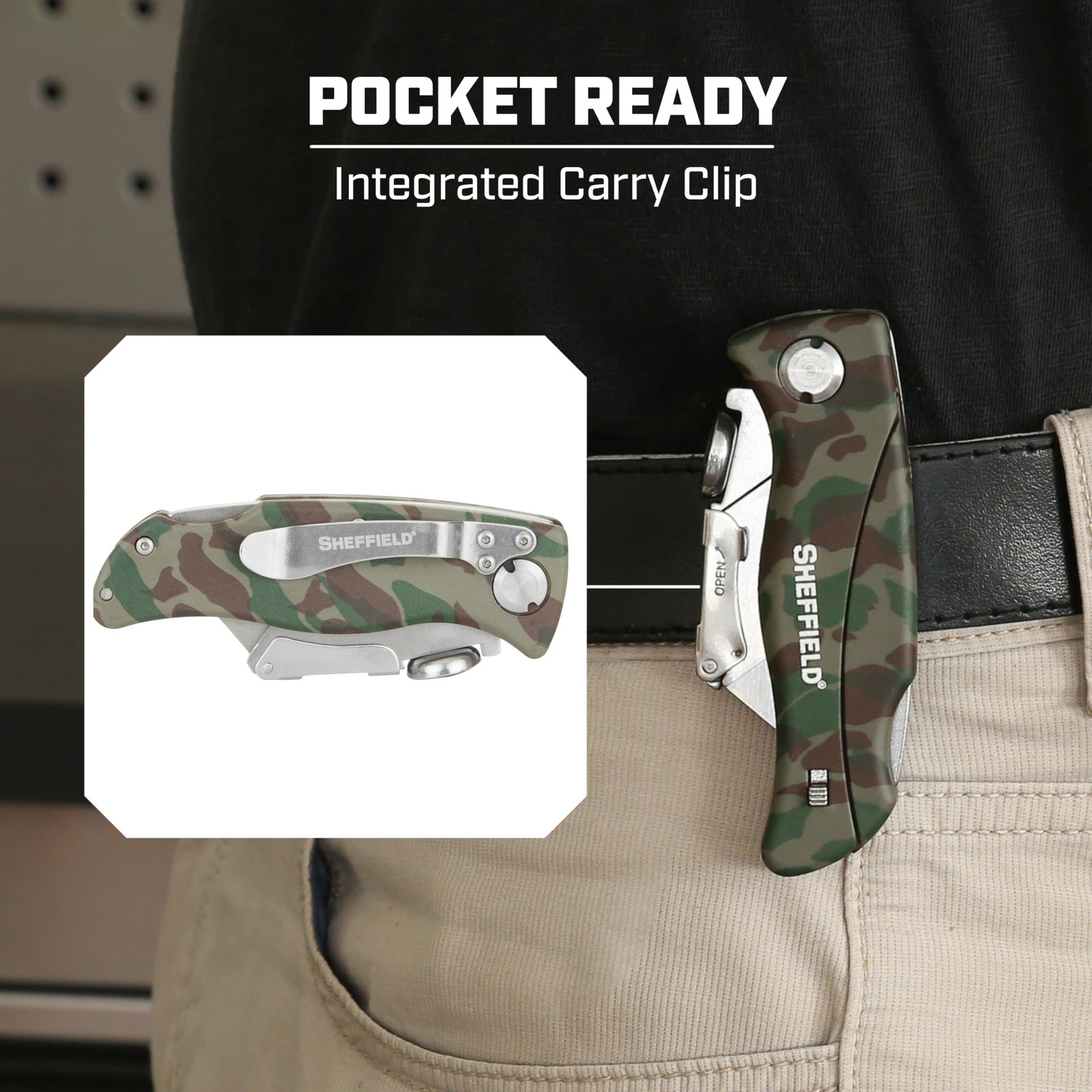 Utility Knife with 5 Utility Knife Blade Storage Compartment