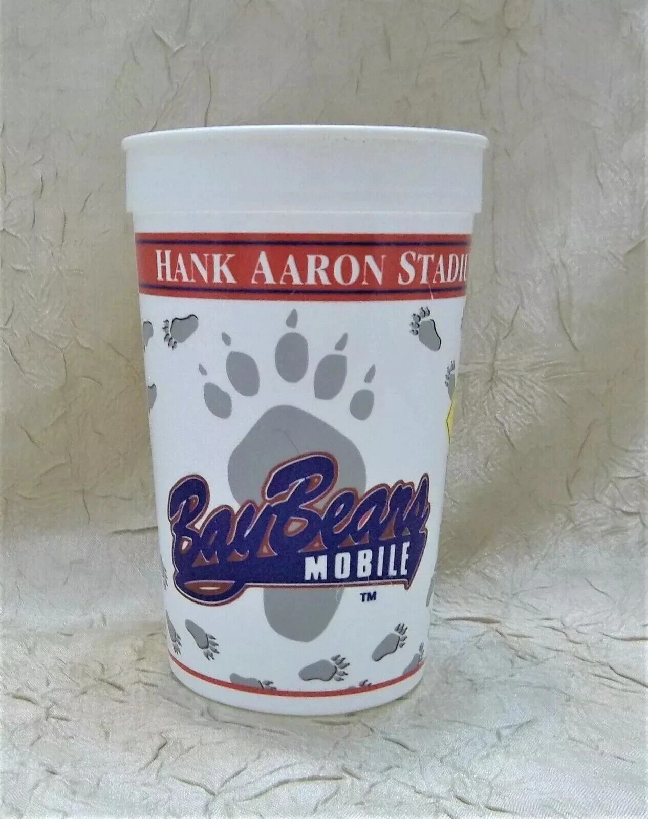 Mobile BayBears Vintage Plastic Cup 16 fl. oz Minor League MiLB No Longer A Team