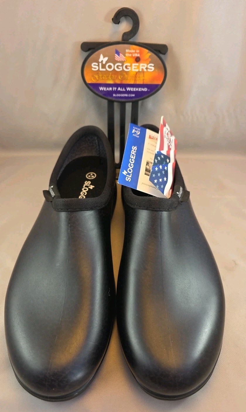 Sloggers 5301BK09 Garden/Rain Shoes Men's 9 US Black Black