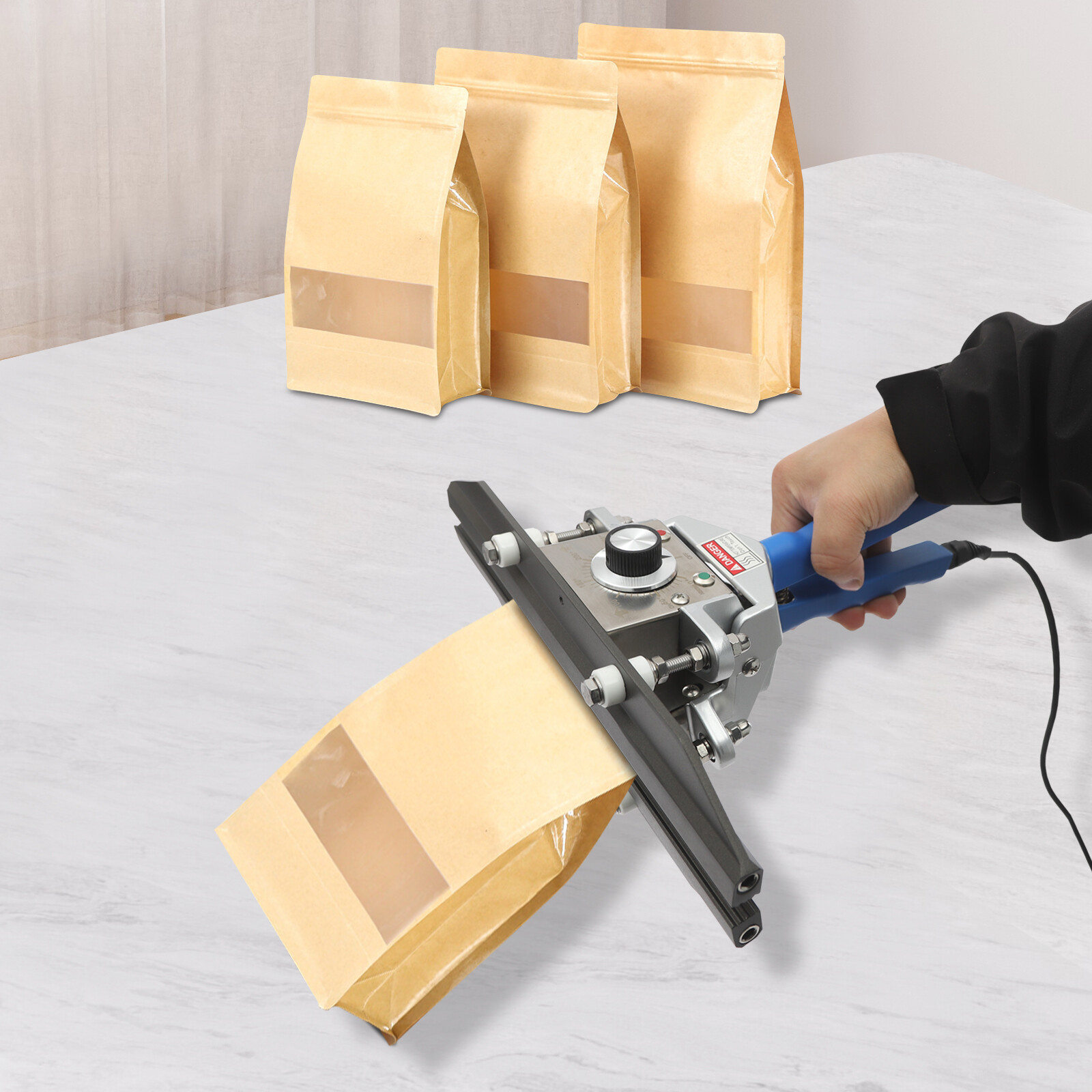 Electric Portable Hand Held Heat Sealer Bags Heat Sealing Machine 0-300??C 500W
