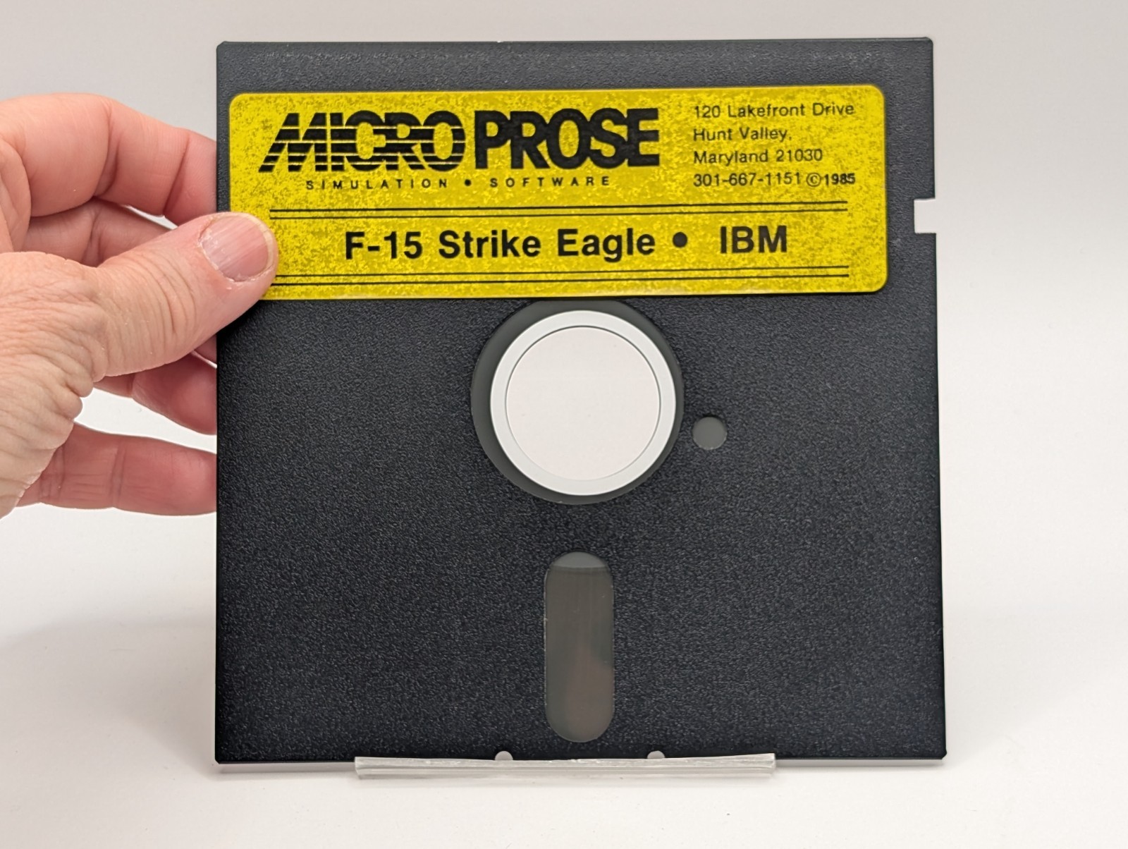F-15 Strike Eagle 1985 IBM PC 5 1/4 inch floppy disk computer game