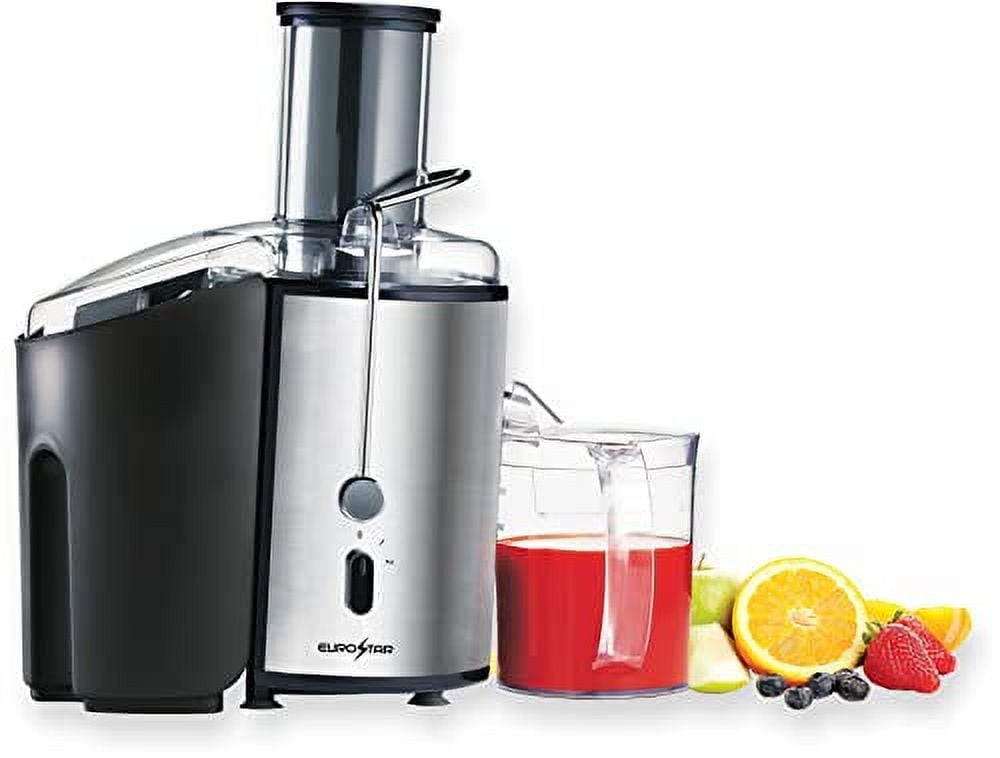EUROSTAR EJE7000B 700W Juice Extractor with Big Mouth 3" Feed Chute, 2-Speeds...