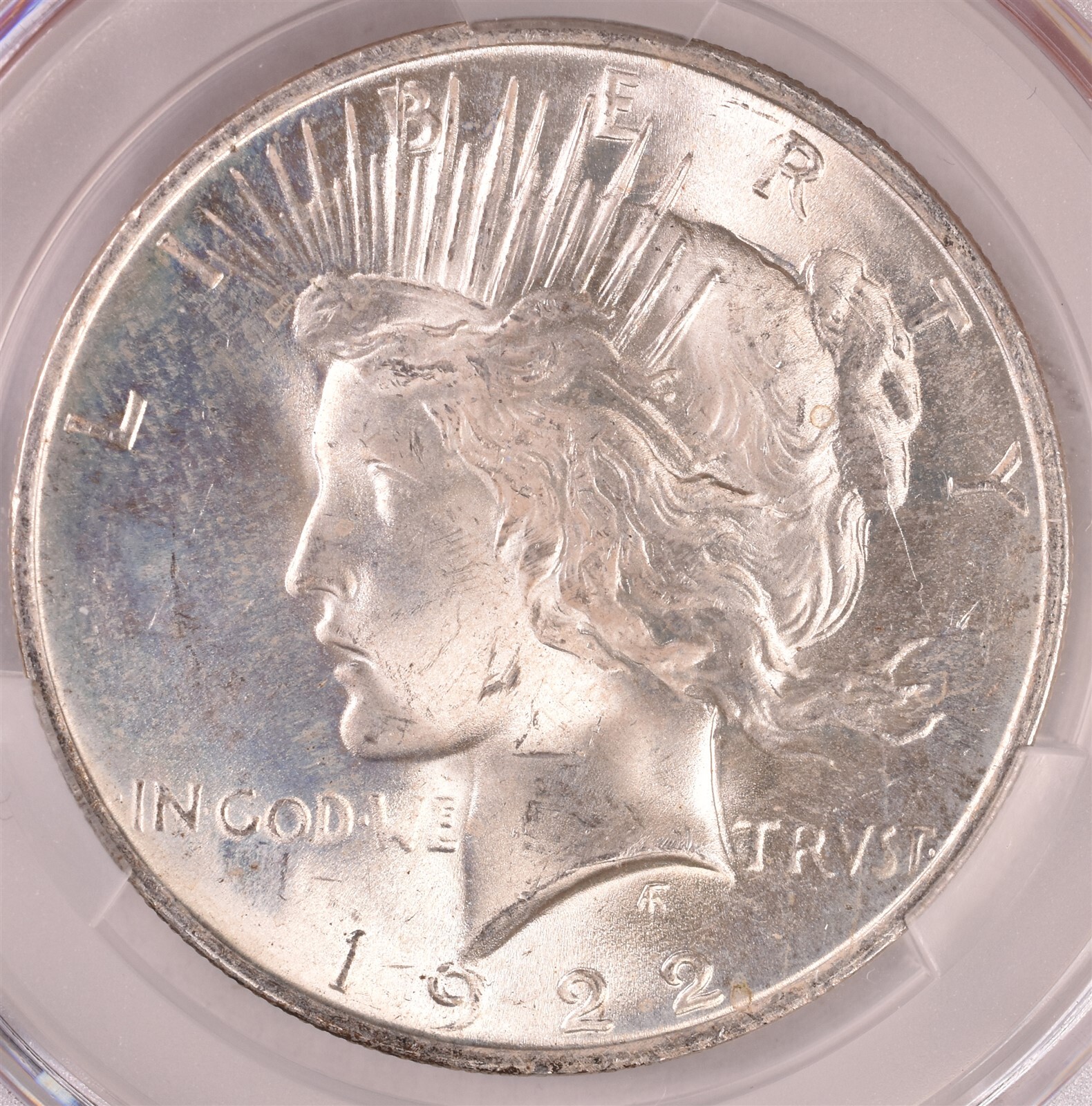 1922 Peace Silver Dollar - CAC MS66