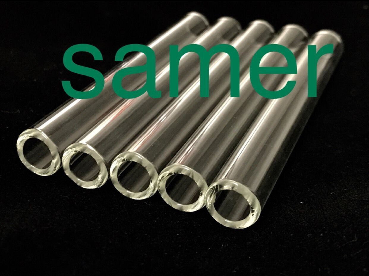(15 Pack) 4" Inch Clear Pyrex Glass Blowing Tube 12mm OD 8mm ID 2mm Thick Wall