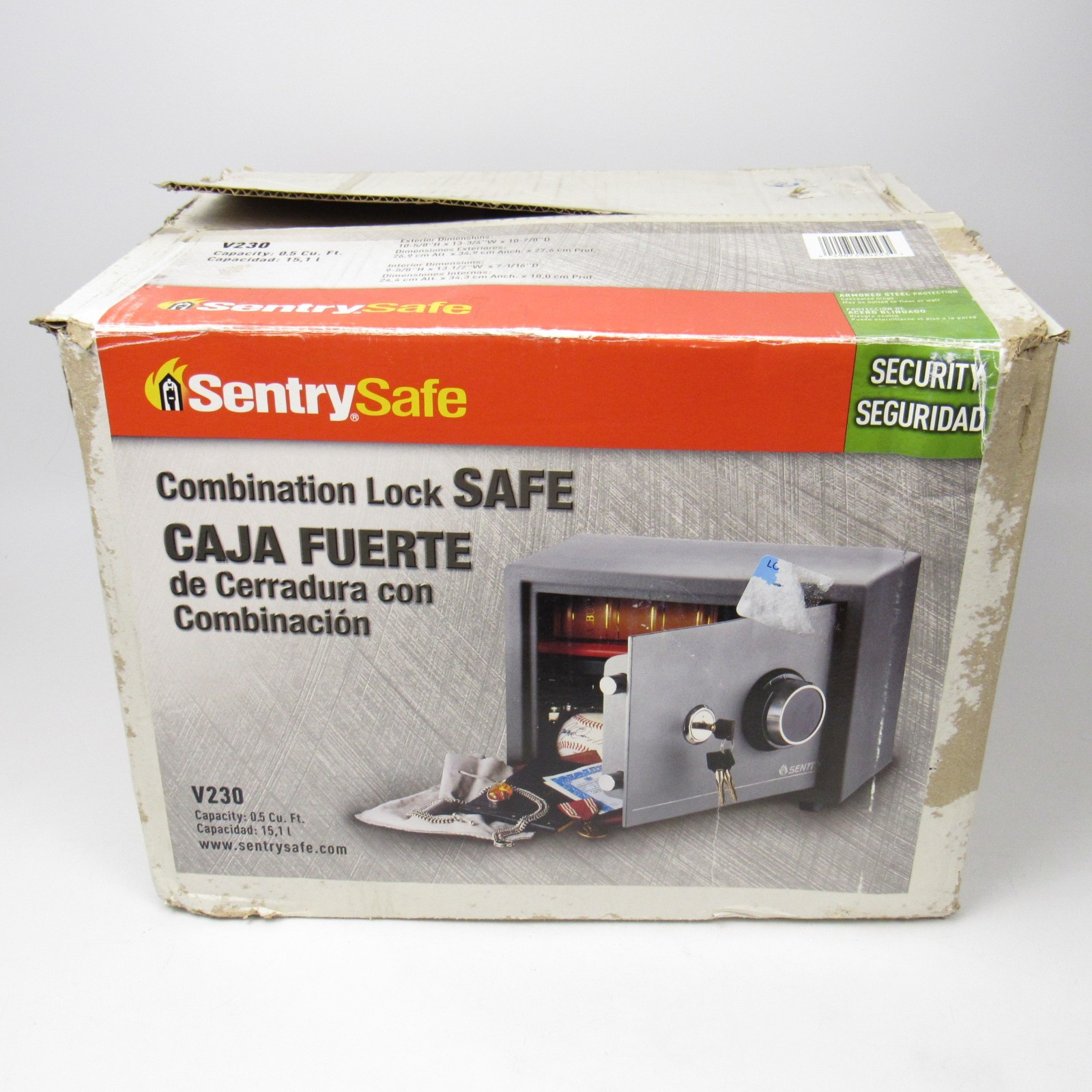SentrySafe V230 Double Lock Safe Single Key - Open box?