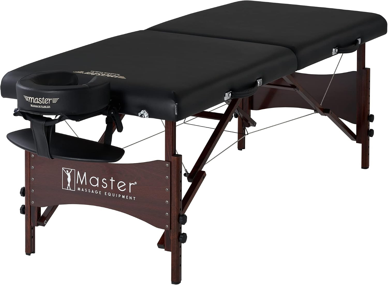 Del Ray Pro 30" Portable Massage Table - Adjustable Height, 750Lbs Capacity, Bla