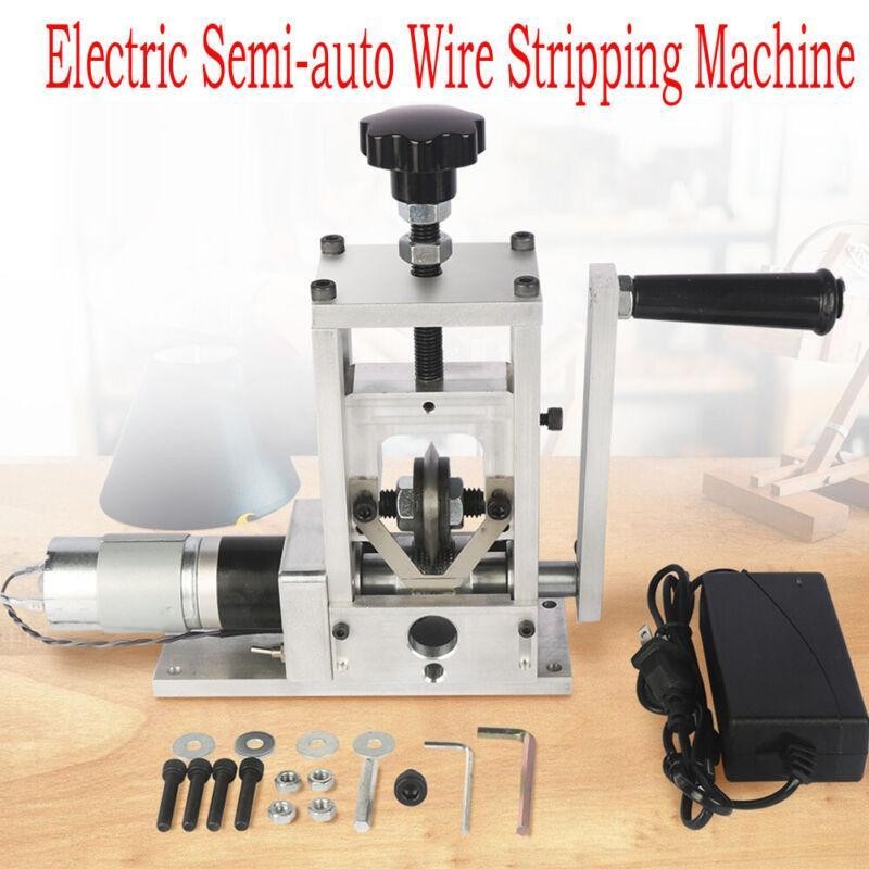 Electric Semi-auto Wire Stripping Machine Manual Cable Stripper Copper Recycling