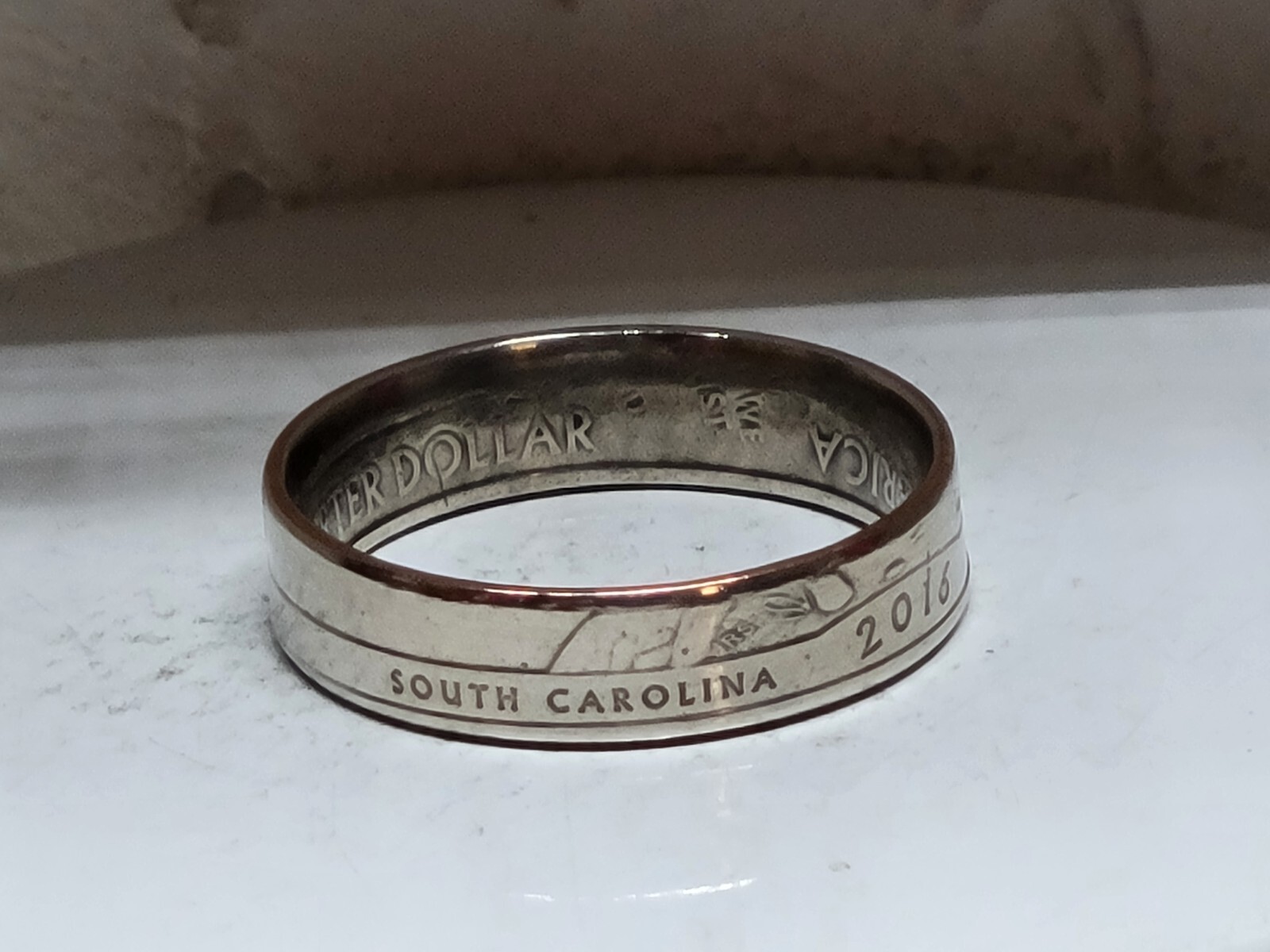 FORT MOULTRIE, SC. - Size 9 State Quarter Coin Ring